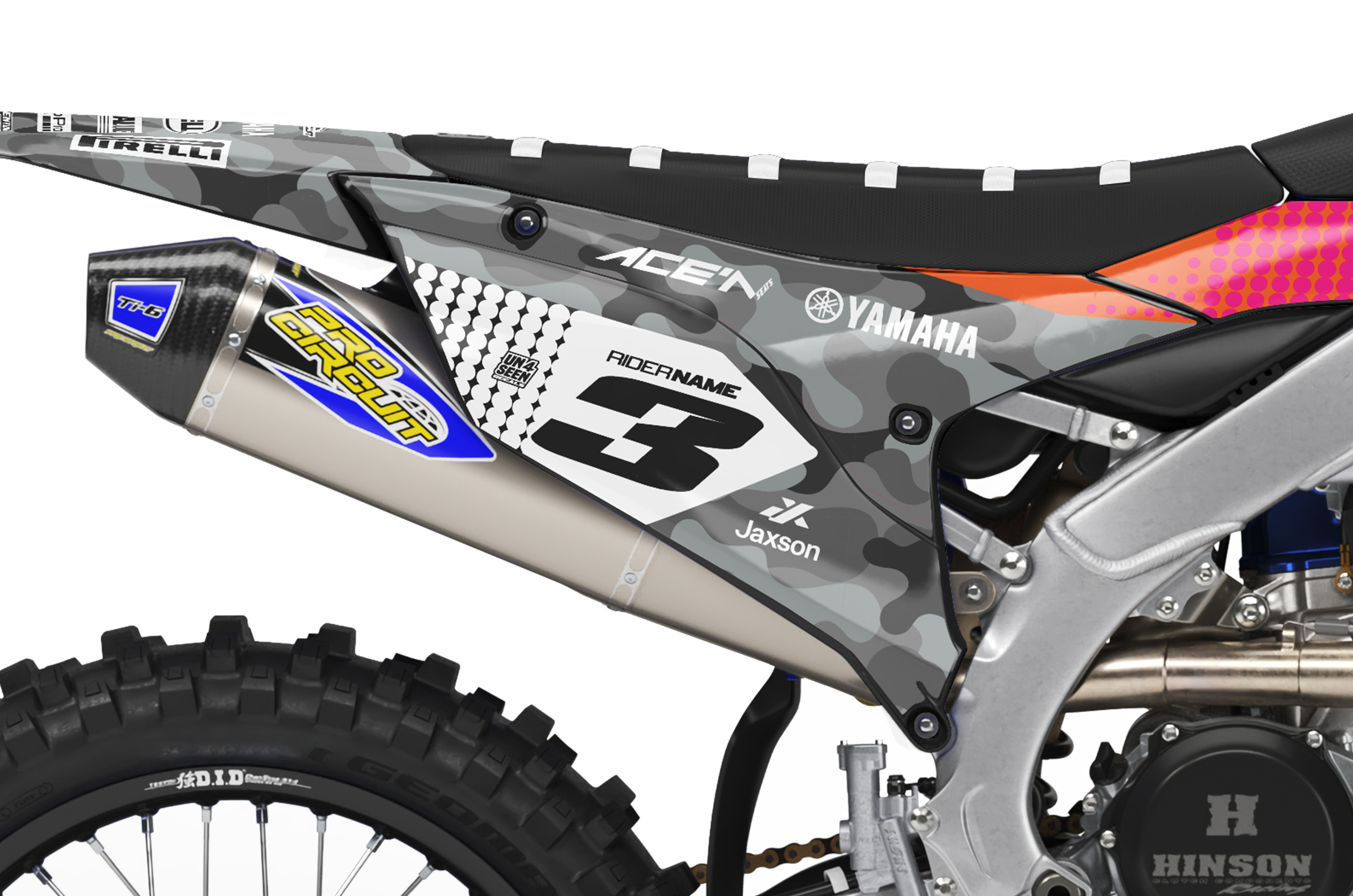 Yamaha Graphics Kit - Camo D Pink