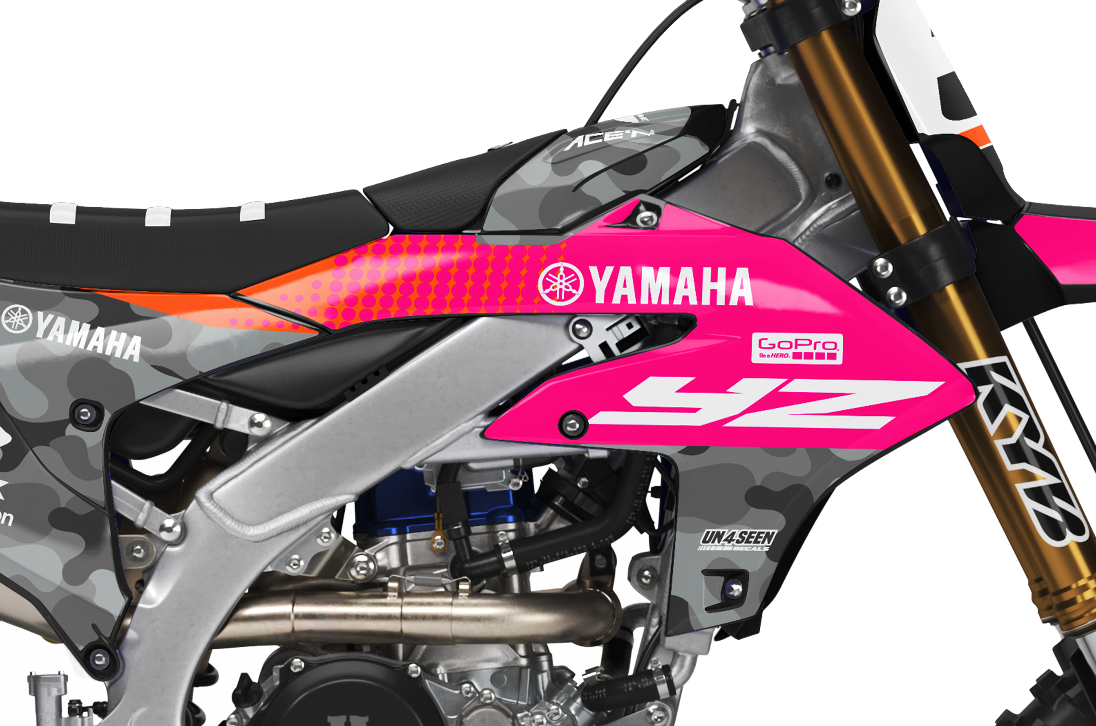 Yamaha Graphics Kit - Camo D Pink