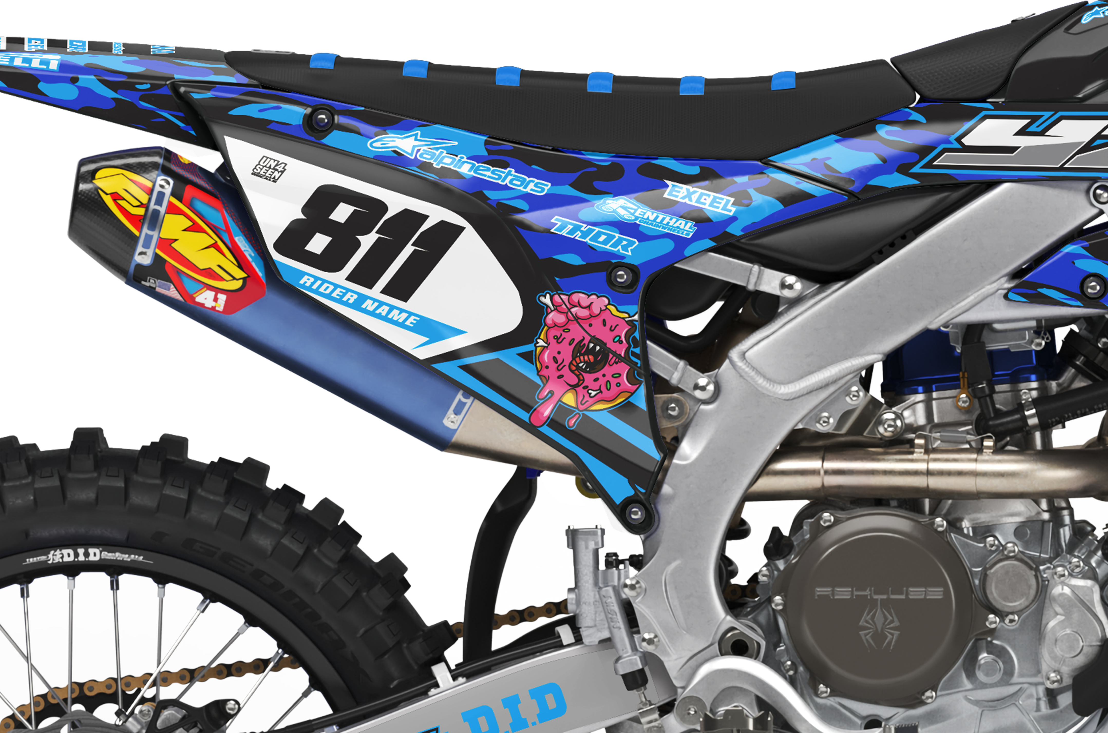 Yamaha Graphics Kit - Camo Donuts
