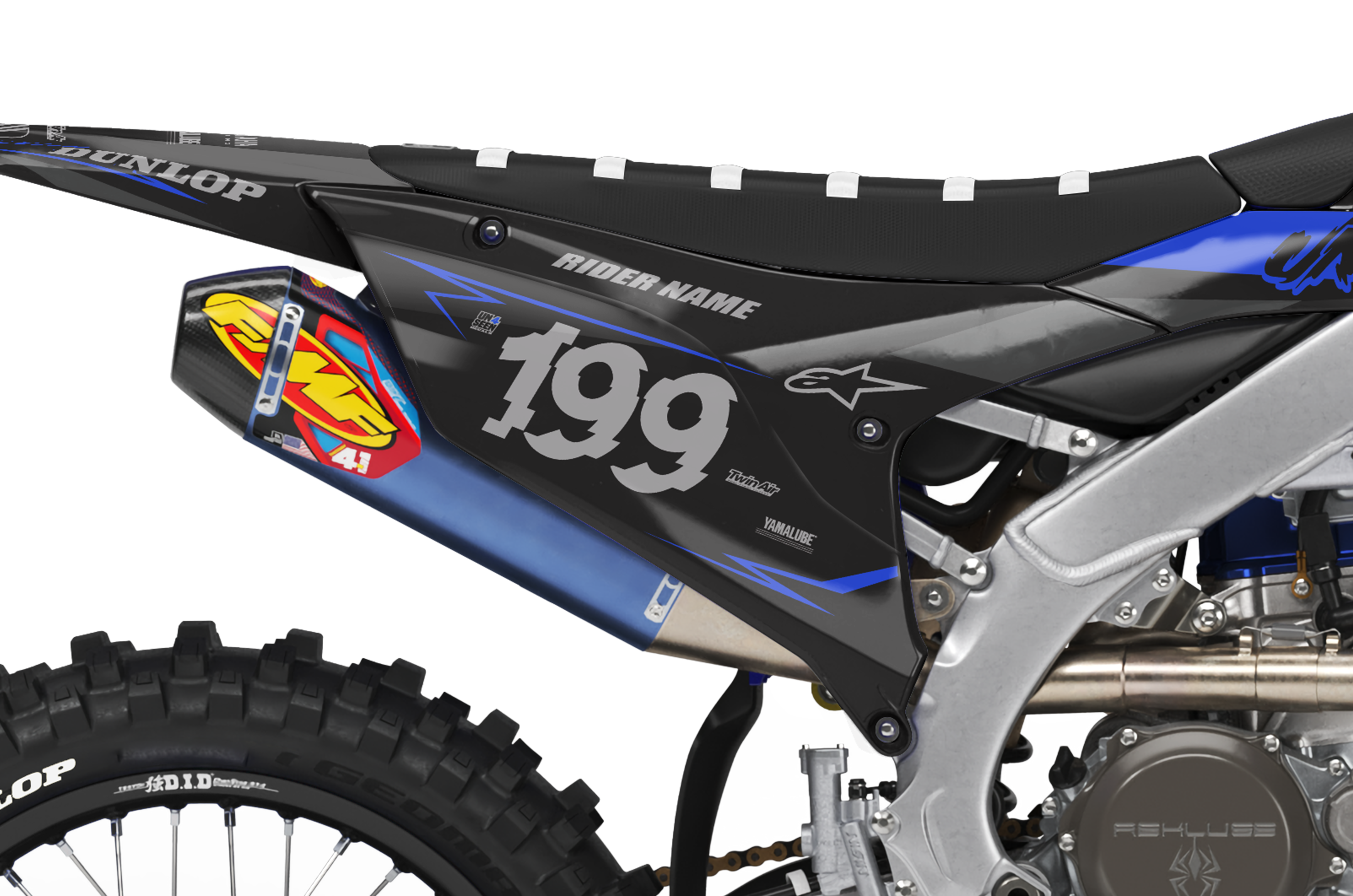 Yamaha Graphics Kit - Glitch Blue