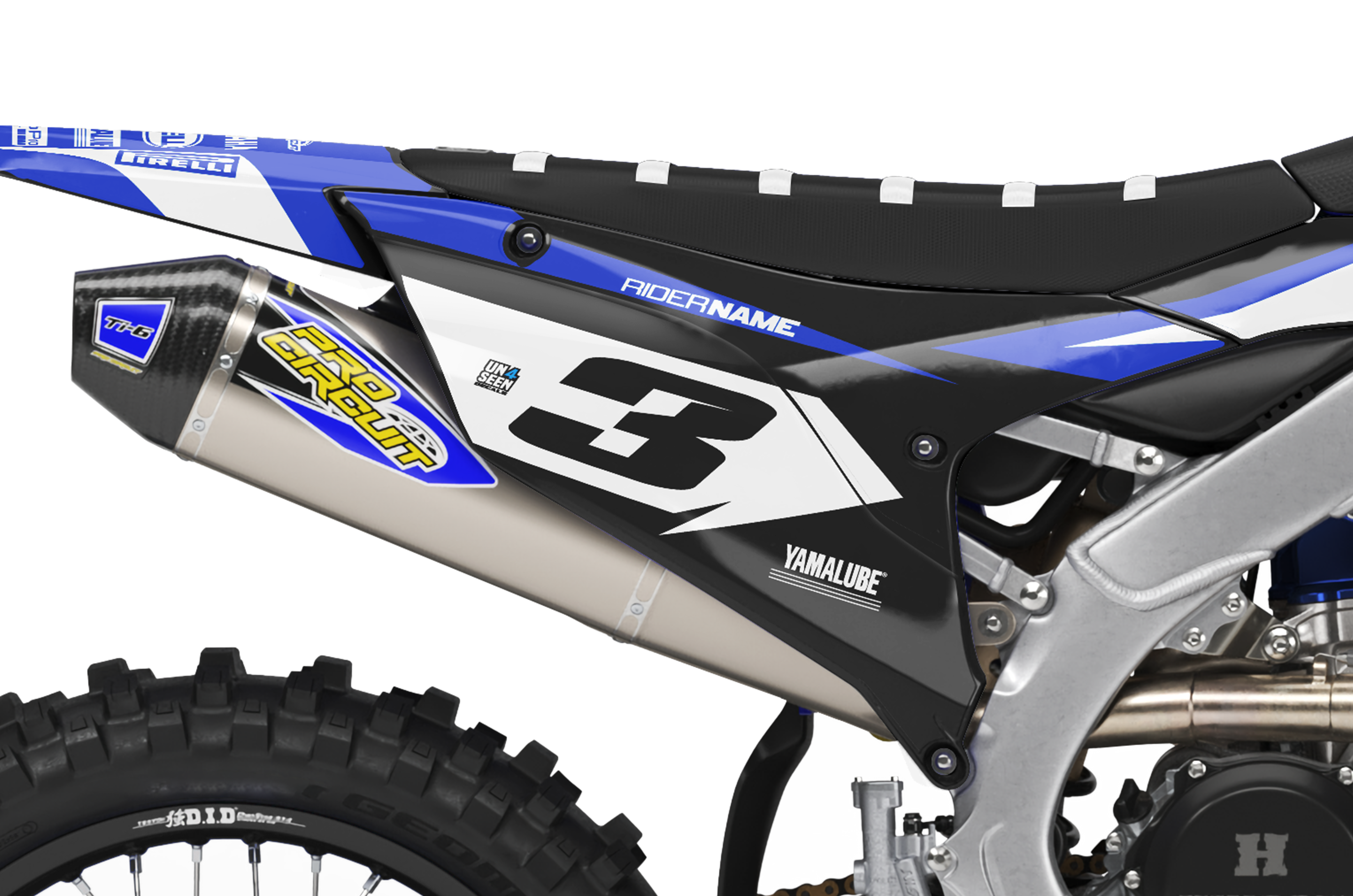 Yamaha Graphics Kit - Previ Blue