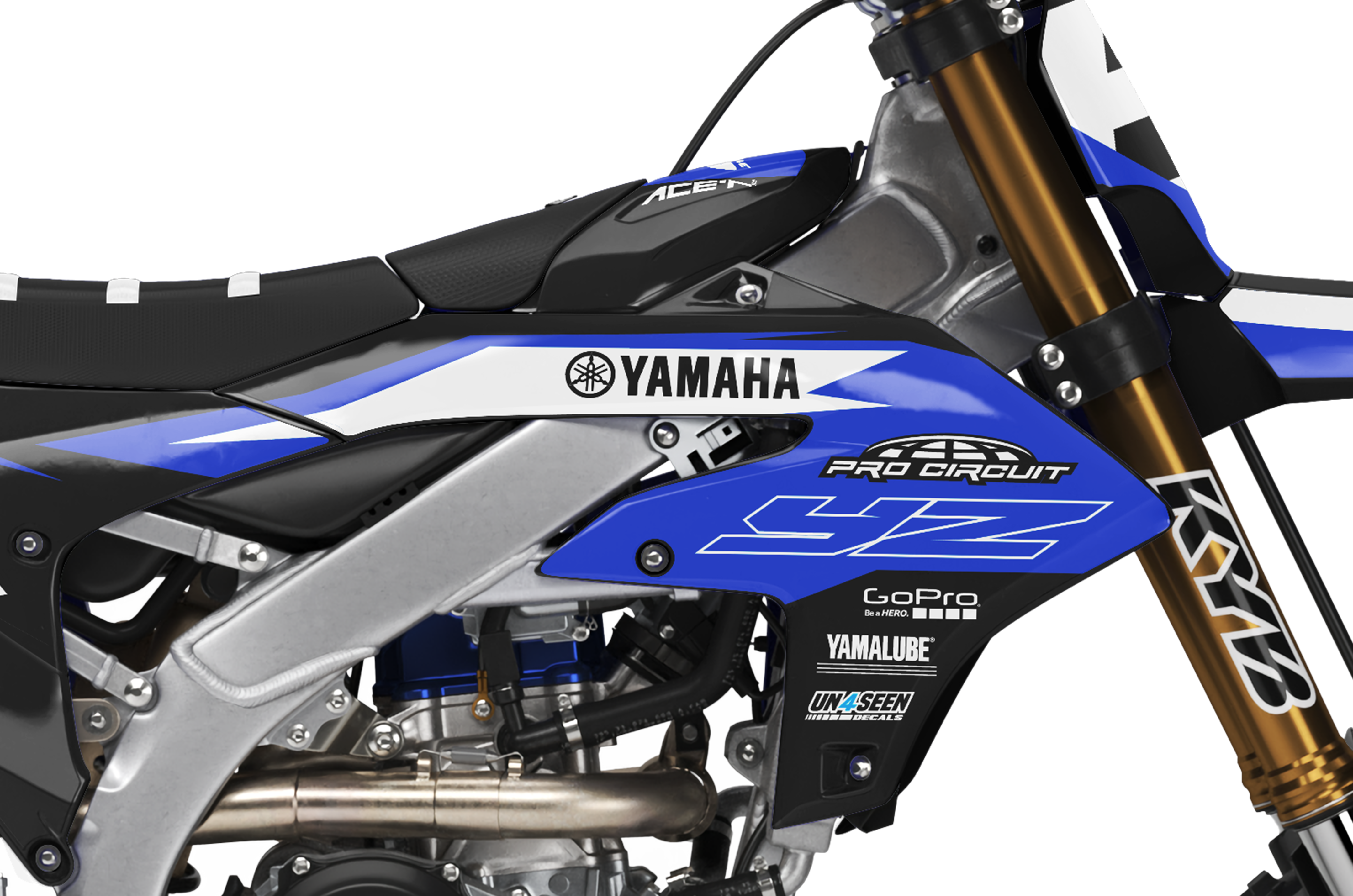 Yamaha Graphics Kit - Previ Blue