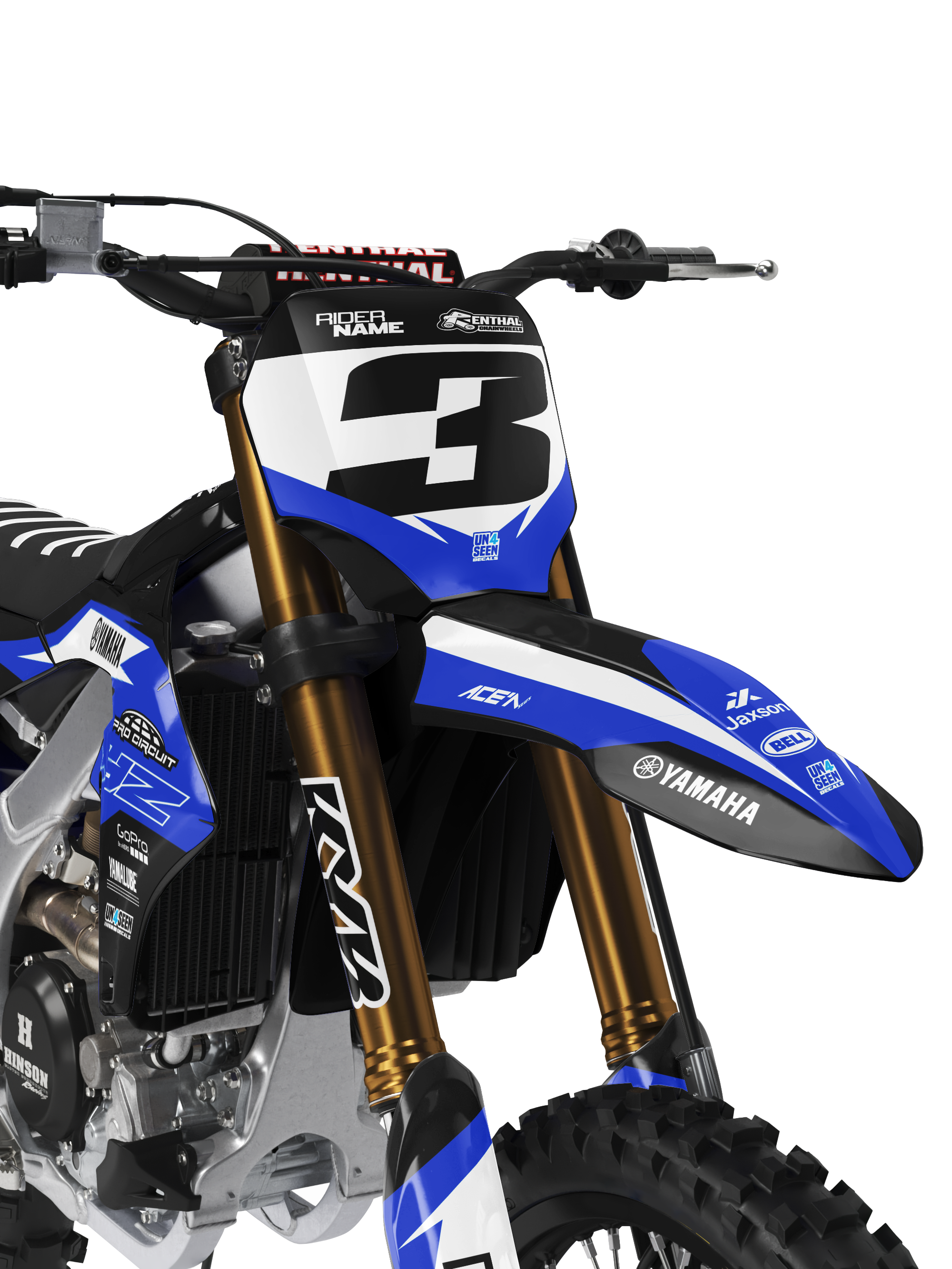 Yamaha Graphics Kit - Previ Blue