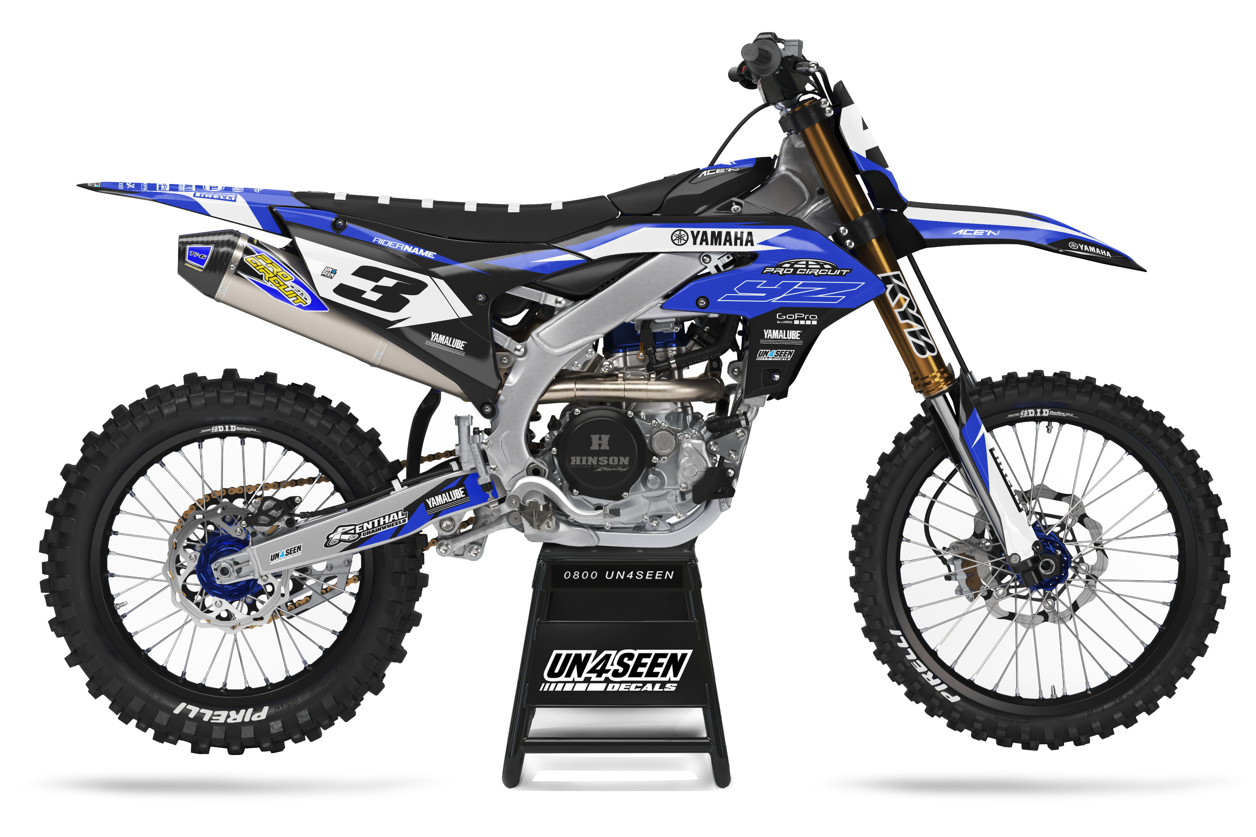 Yamaha Graphics Kit - Previ Blue