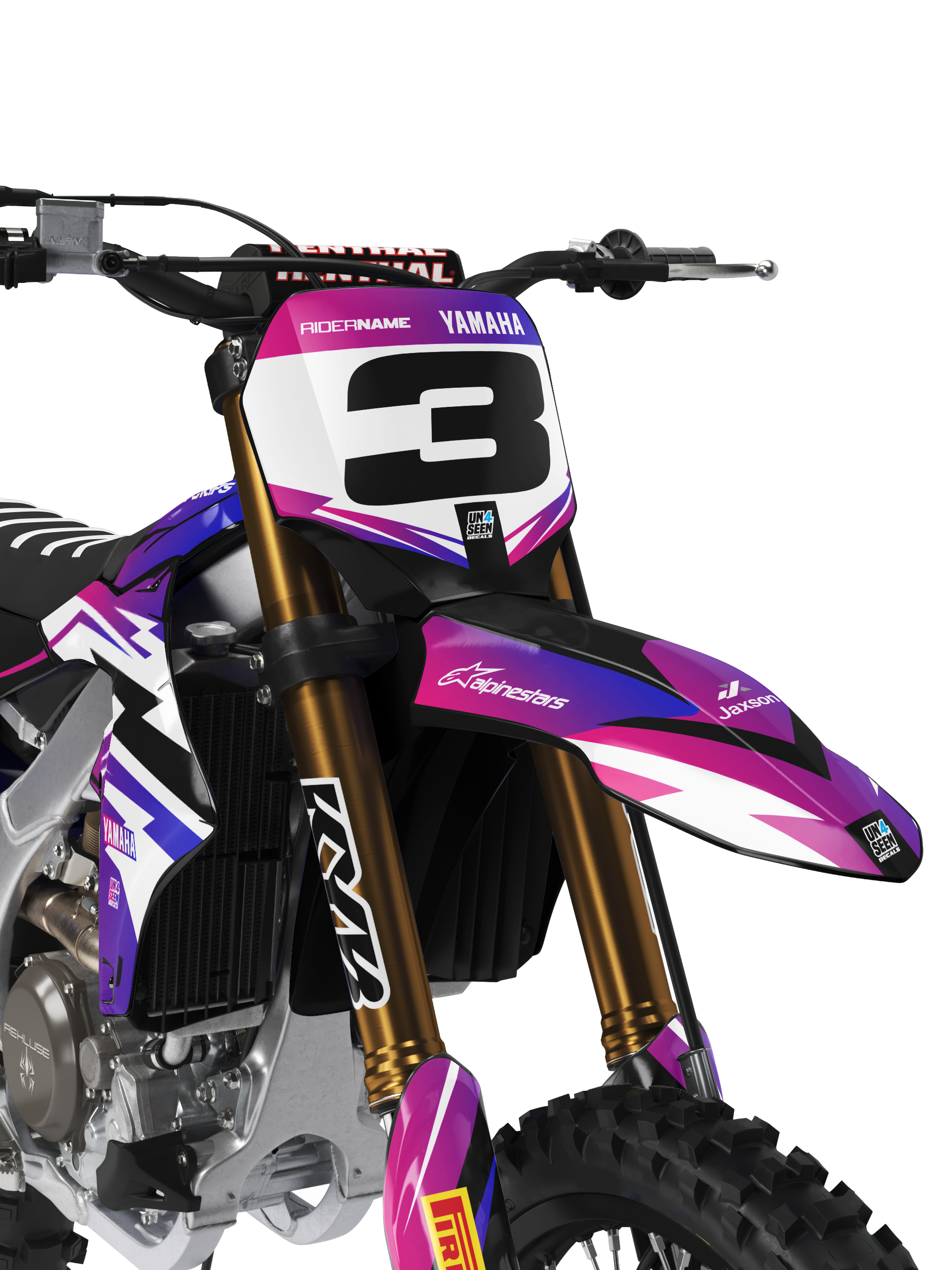 Yamaha Graphics Kit - Ziggy Pinks