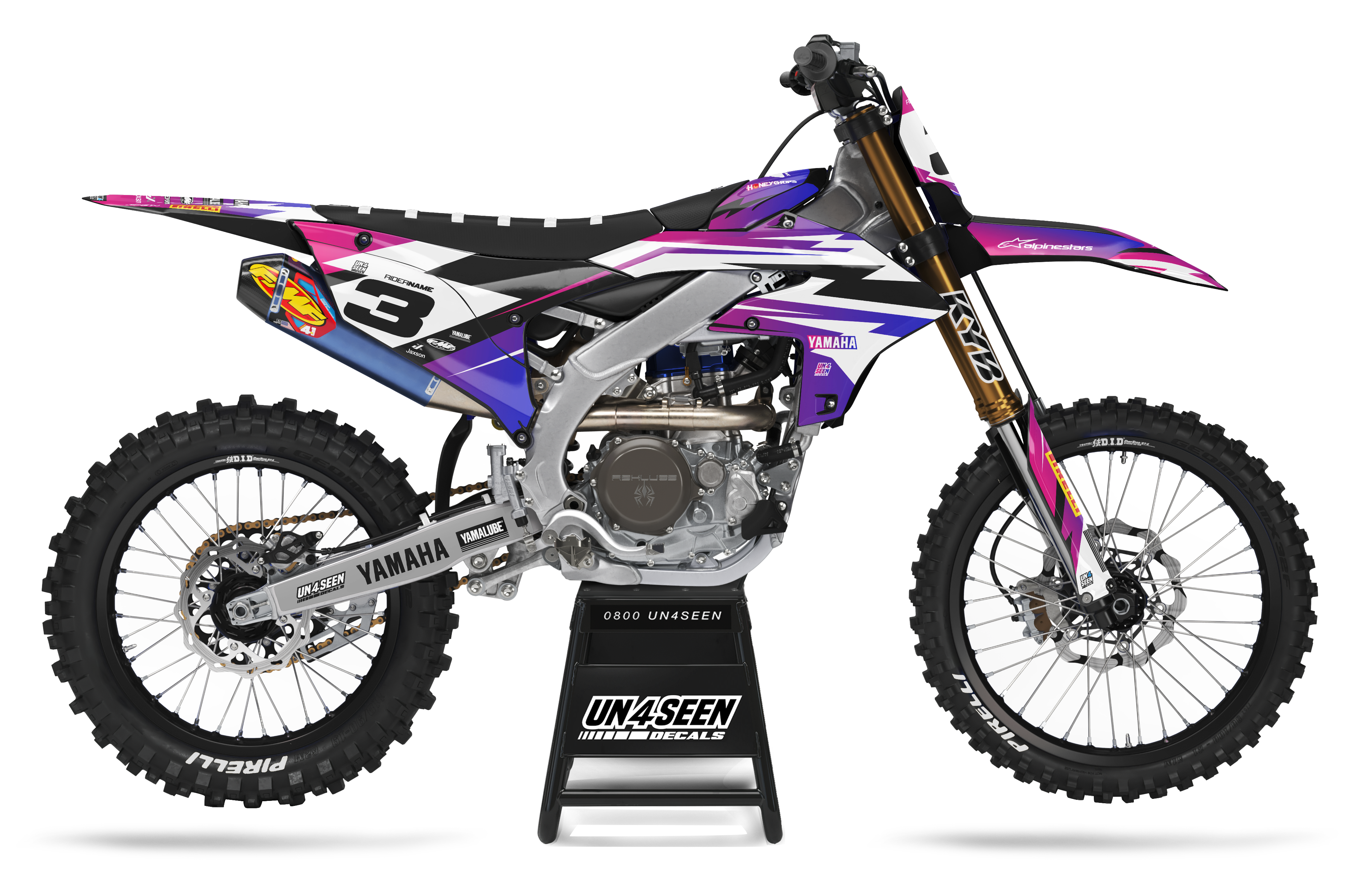 Yamaha Graphics Kit - Ziggy Pinks