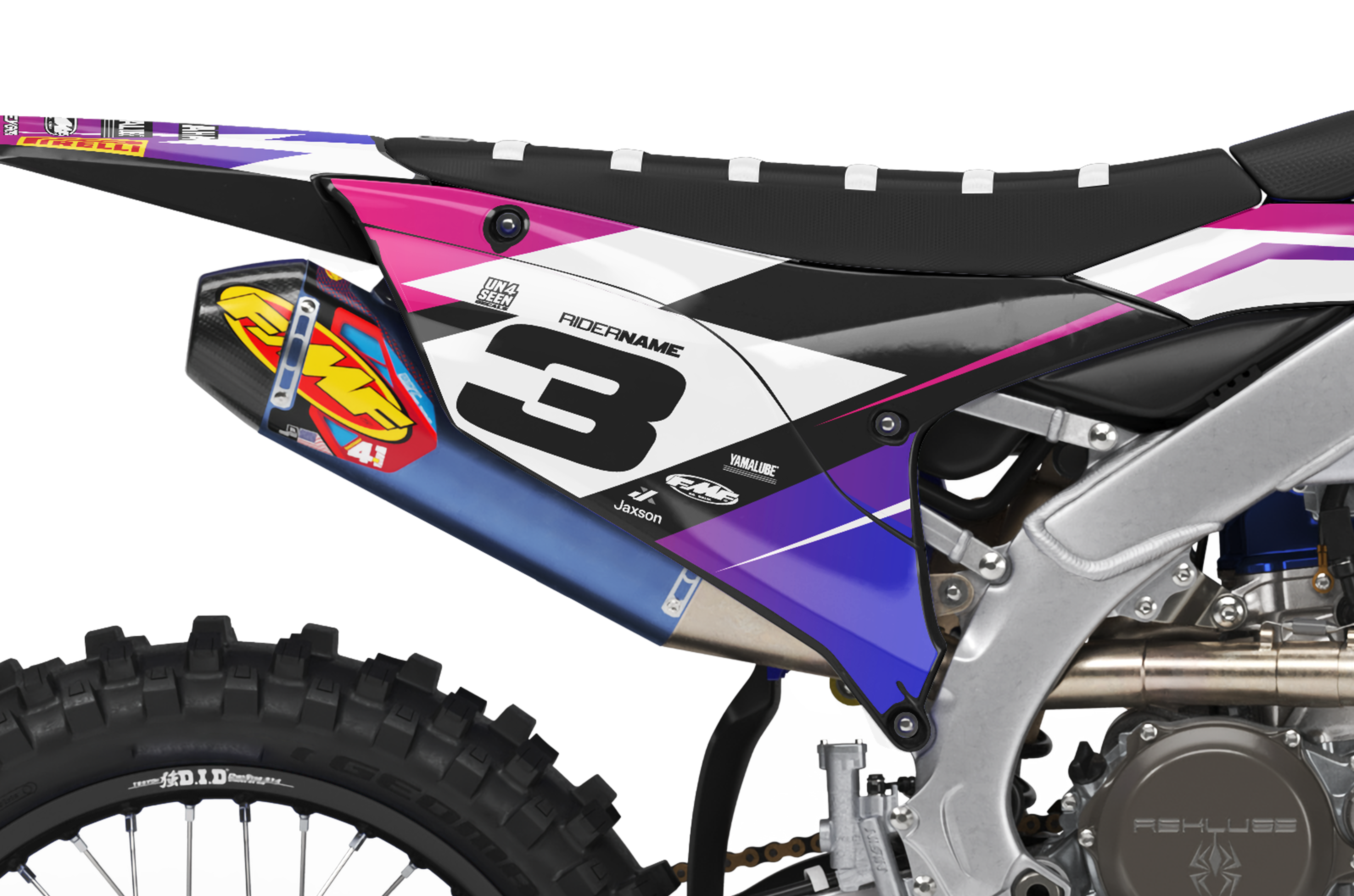 Yamaha Graphics Kit - Ziggy Pinks