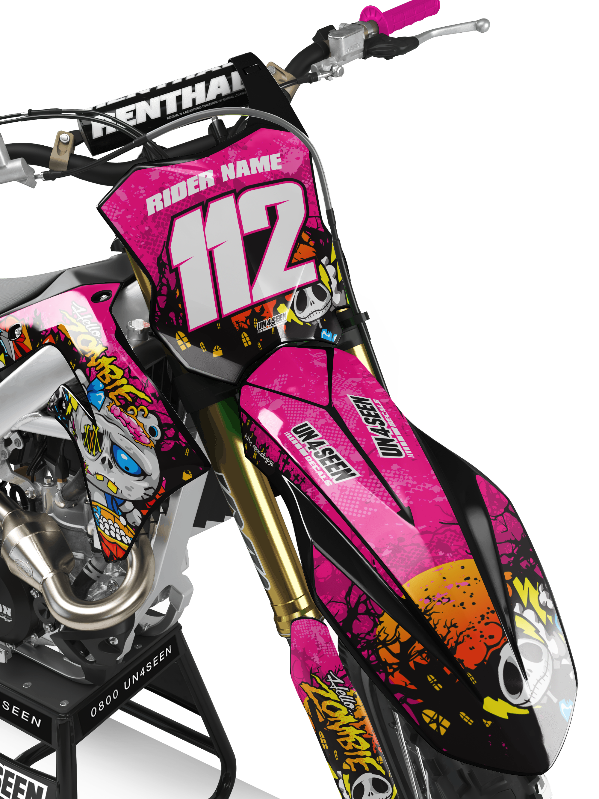 Kawasaki Zombie Graphics Kit - Hello Kitty