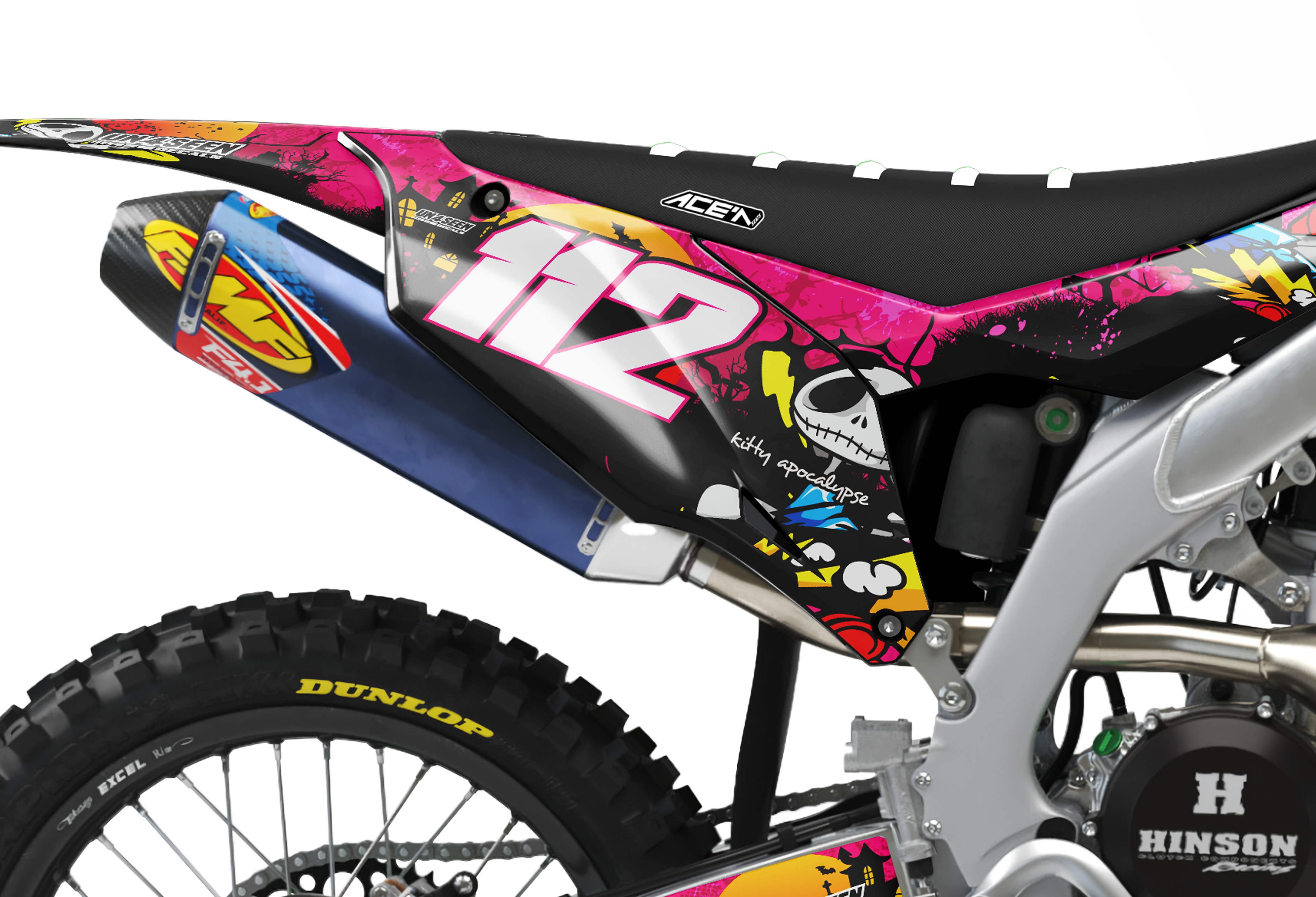 Kawasaki Zombie Graphics Kit - Hello Kitty