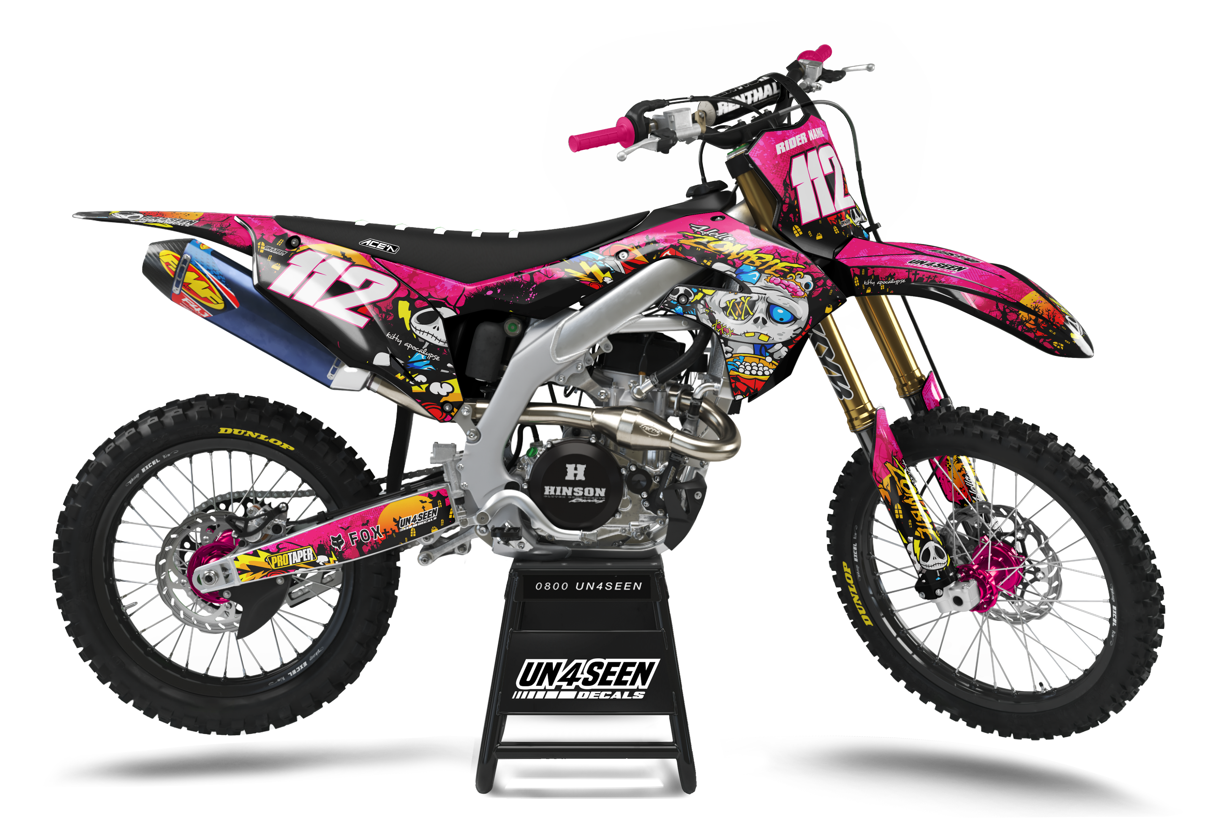 Kawasaki Zombie Graphics Kit - Hello Kitty