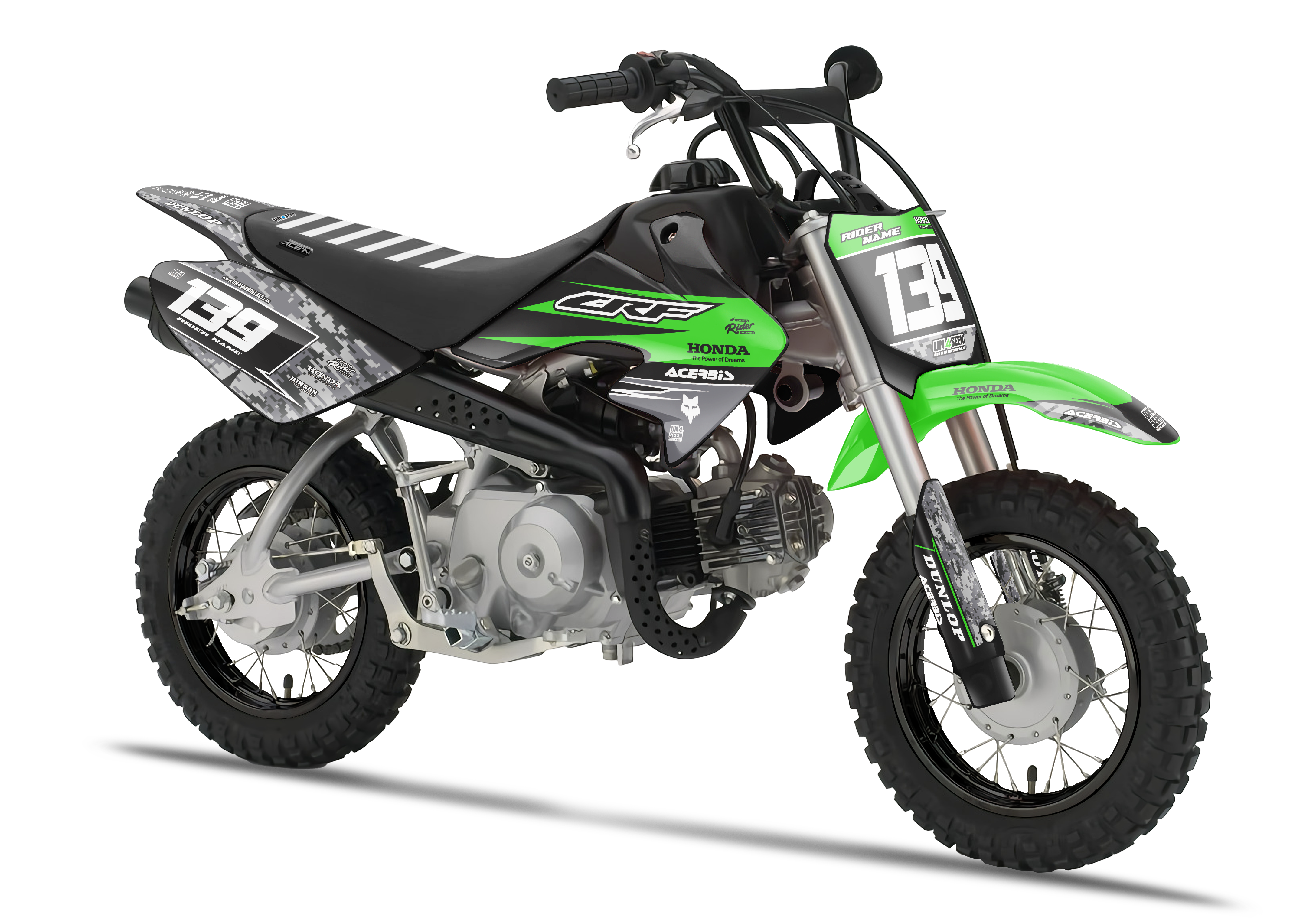 Crf50 Graphics Kit - Robotic Green