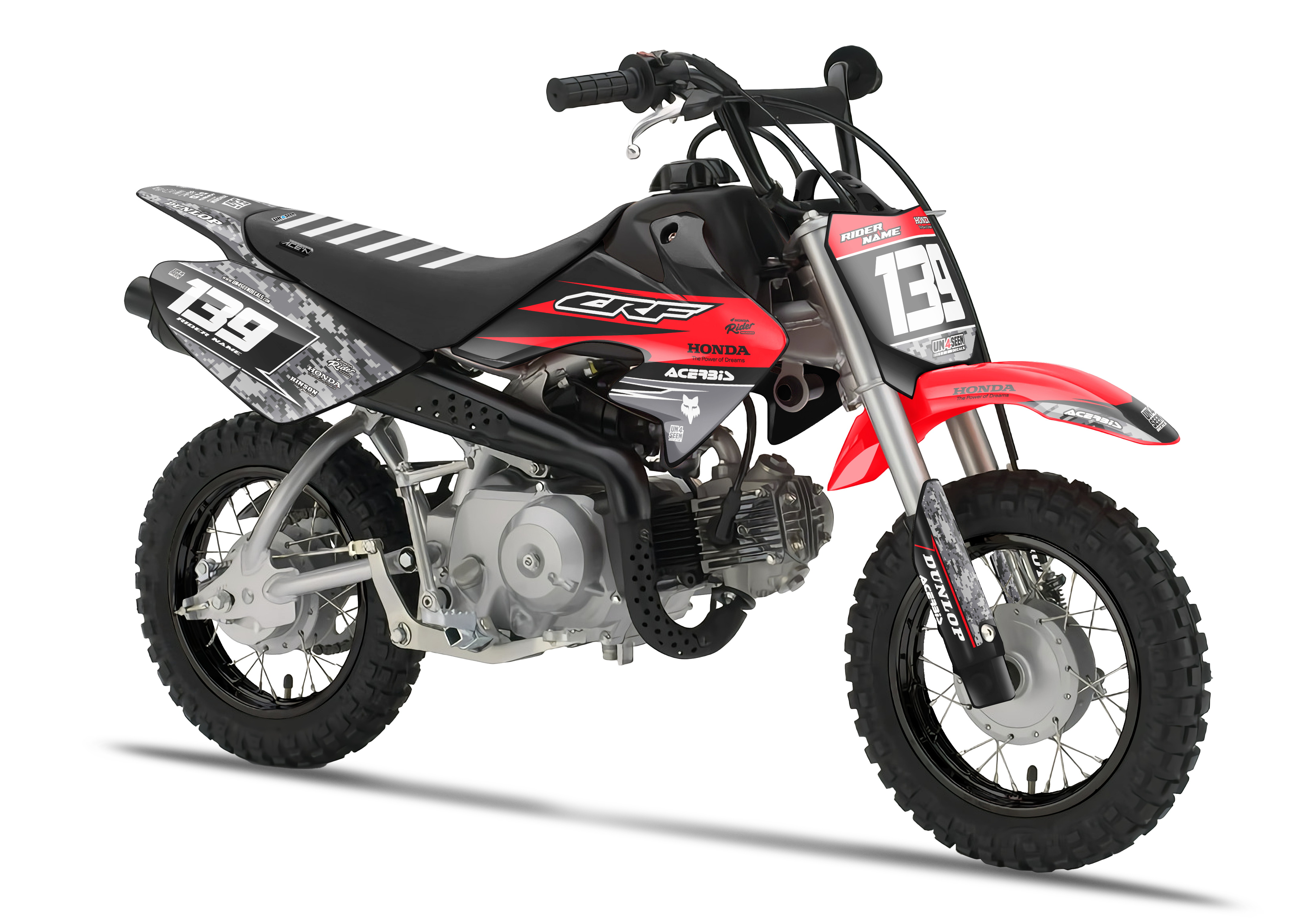 Crf50 Graphics Kit - Robotic Red