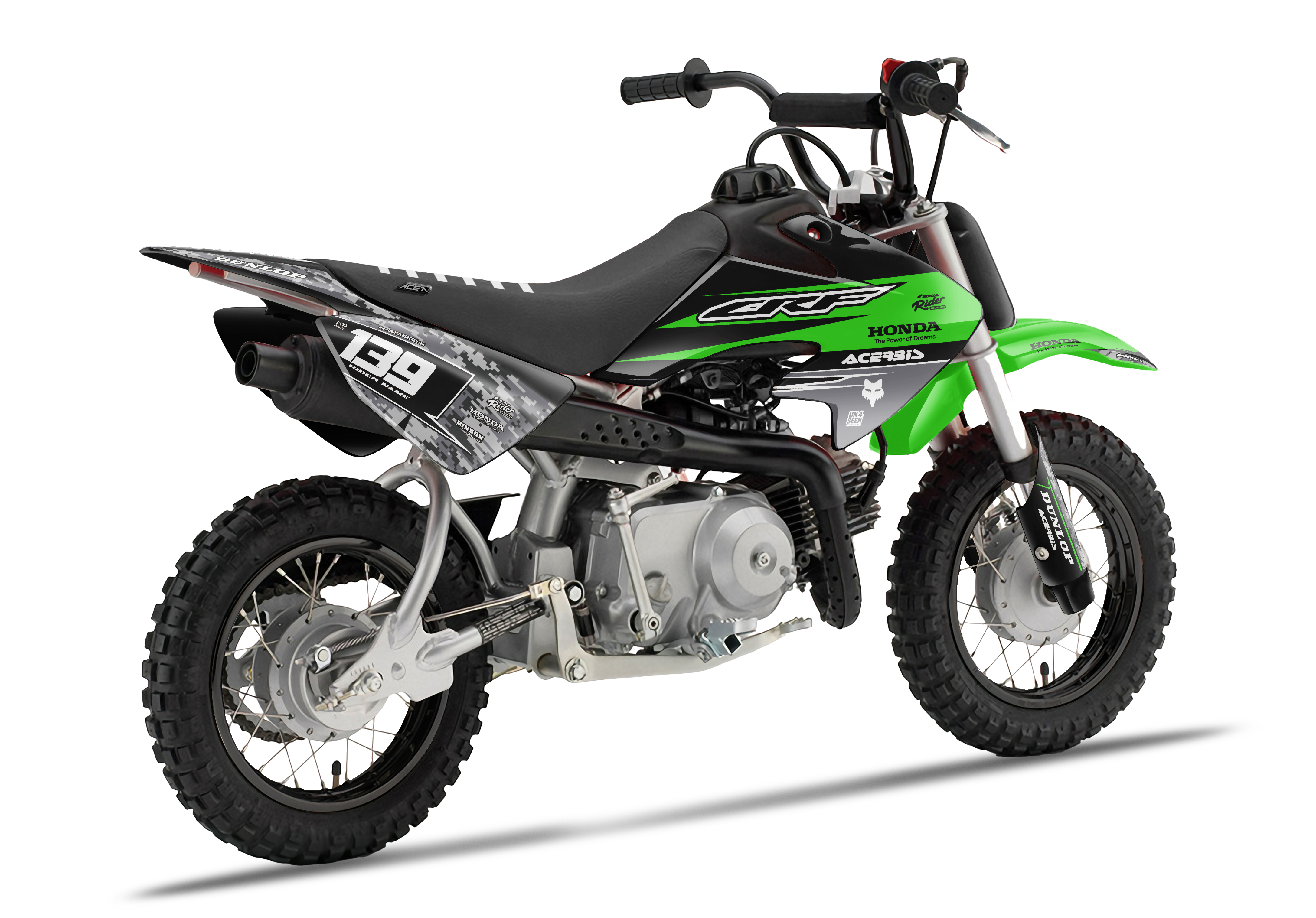 Crf50 Graphics Kit - Robotic Green