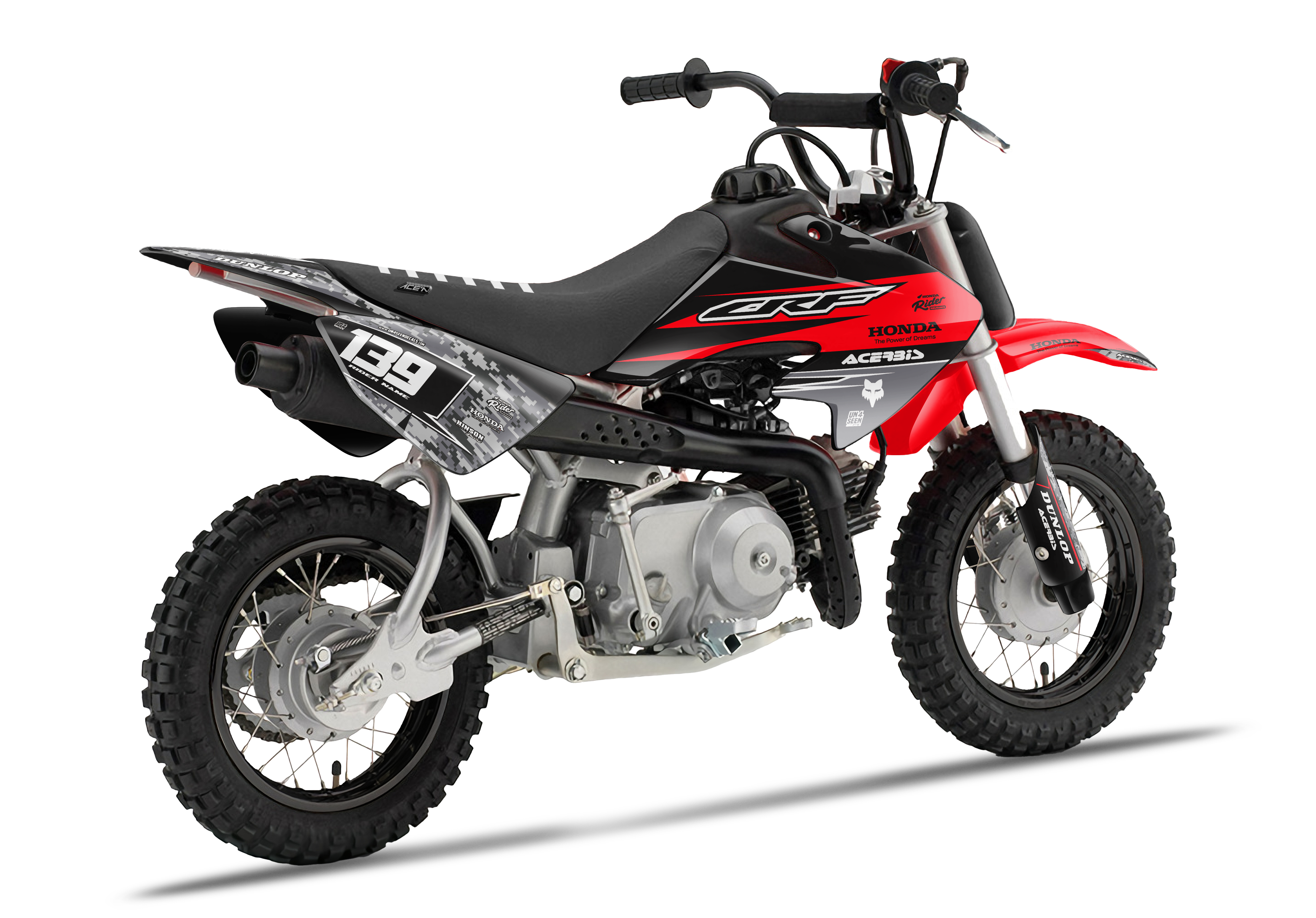 Crf50 Graphics Kit - Robotic Red