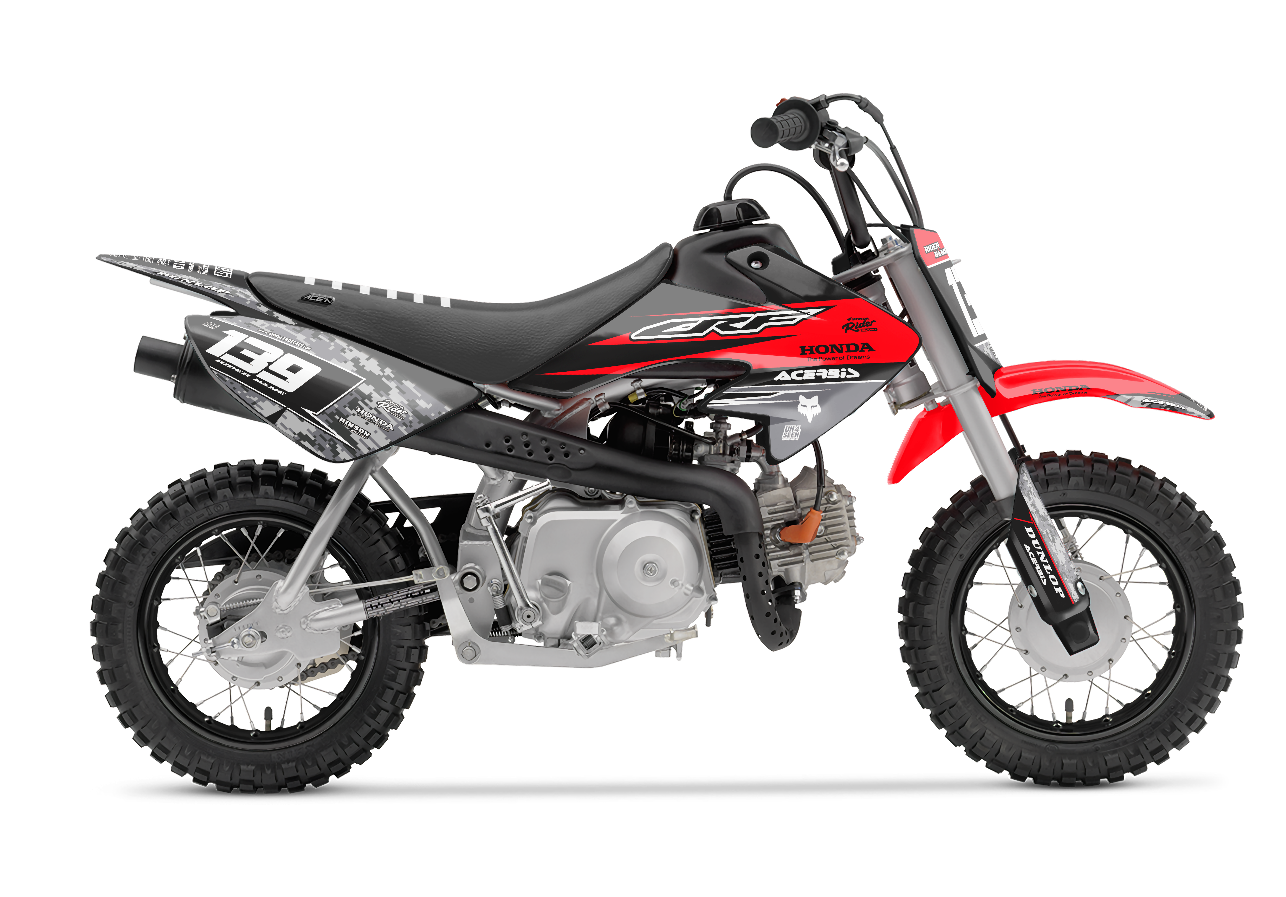 Crf50 Graphics Kit - Robotic Red