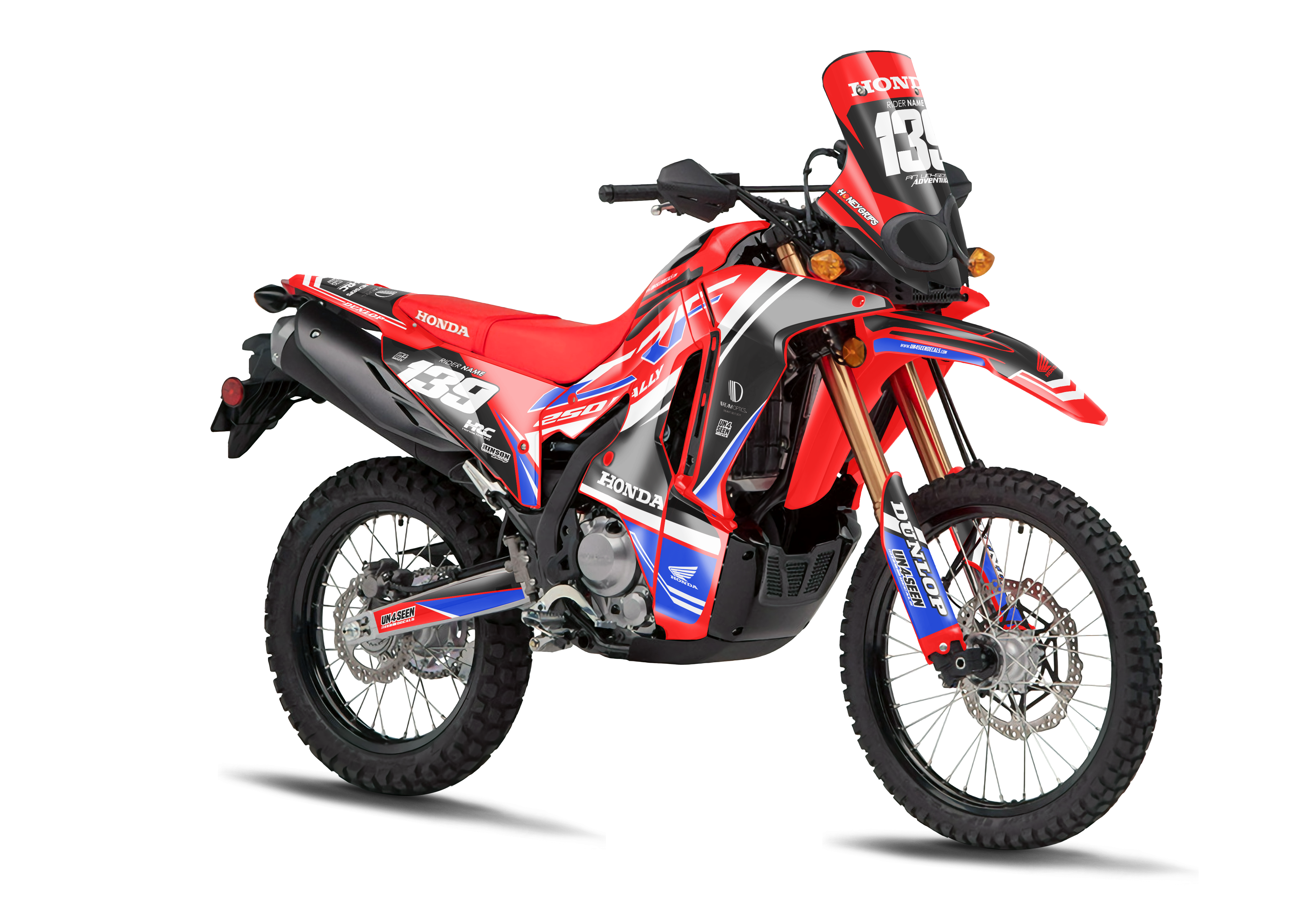 Honda CRF300L Rally Graphics Kit - Roost