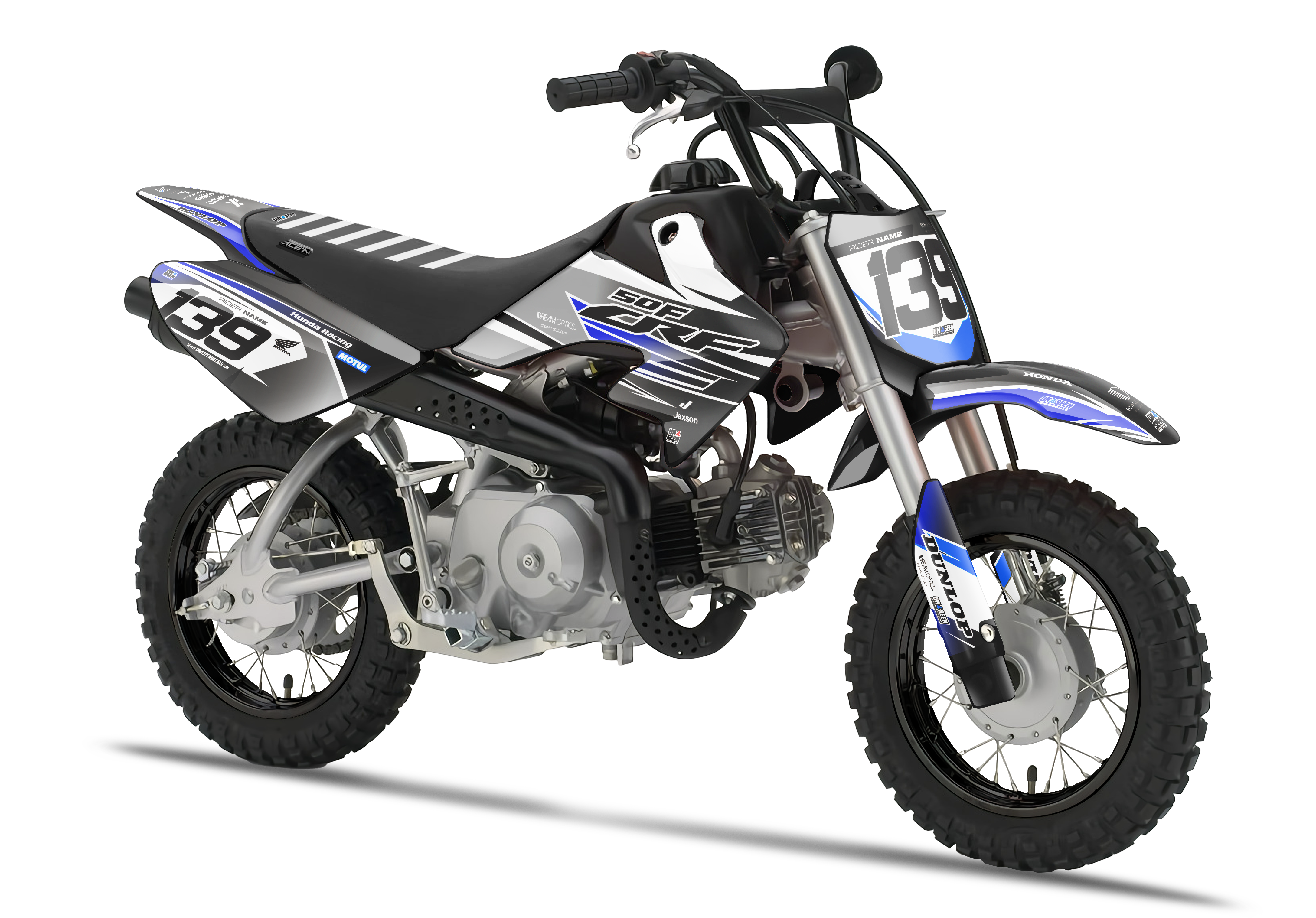 Crf50 Graphics Kit - Wings Blue