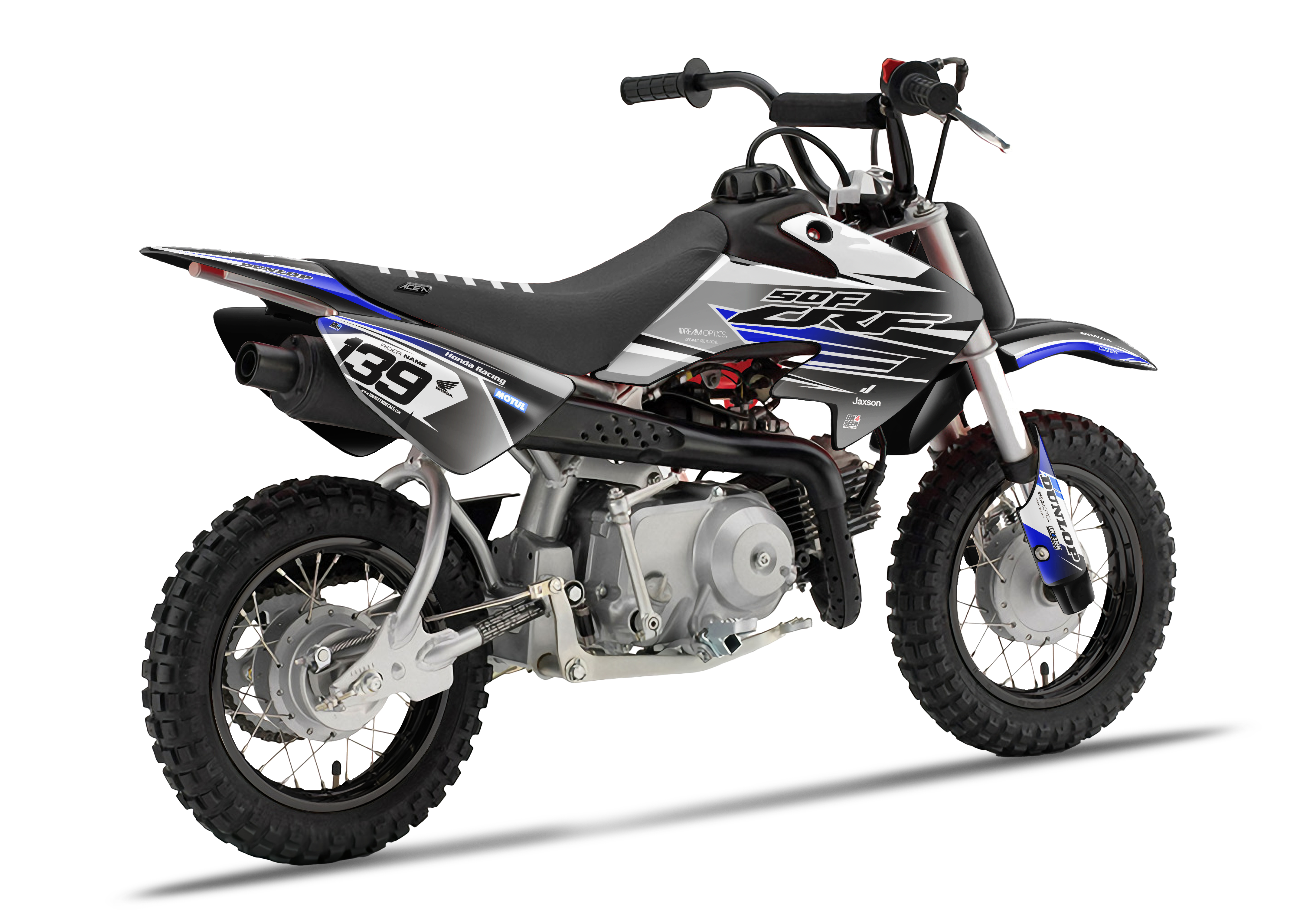 Crf50 Graphics Kit - Wings Blue