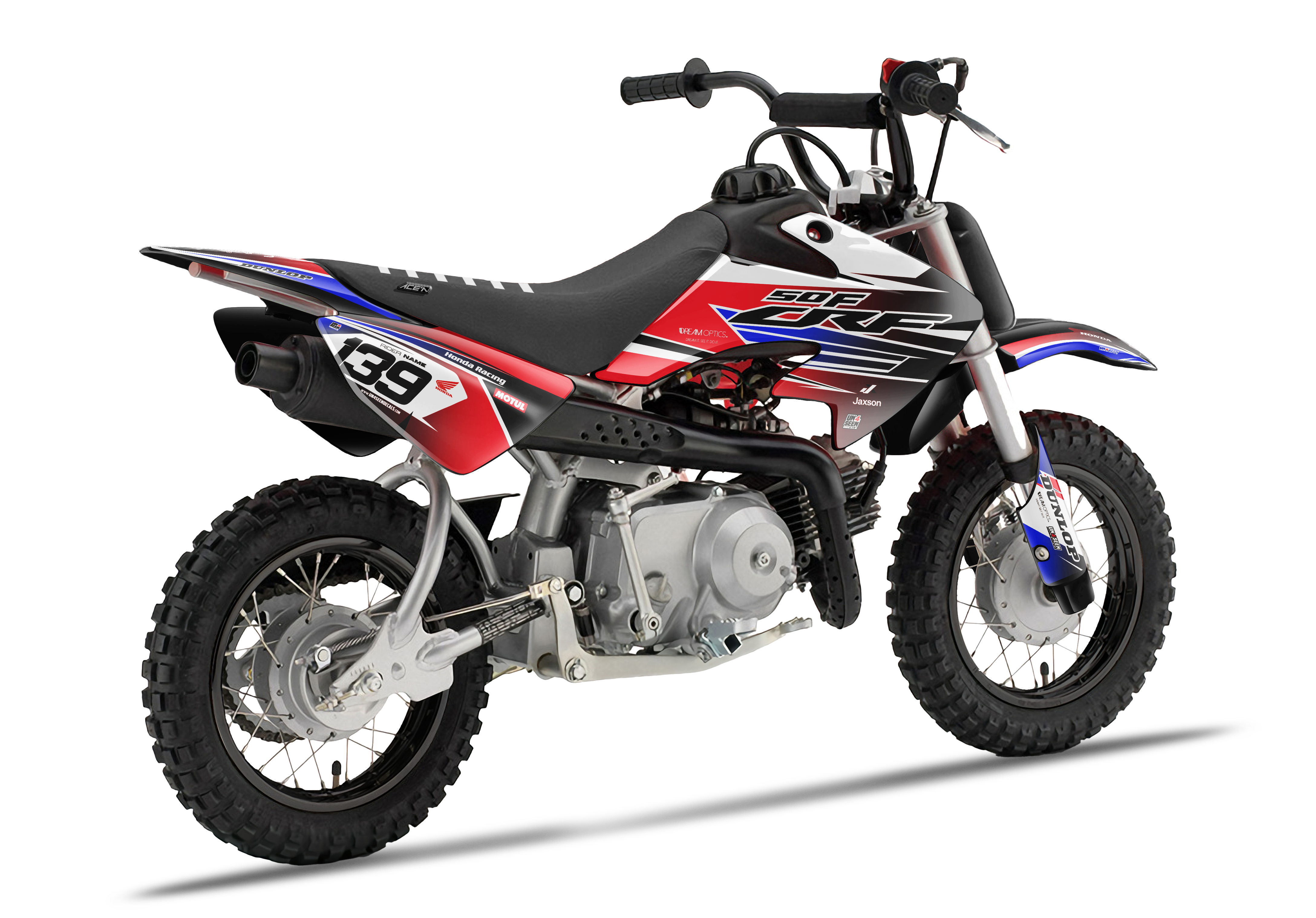 Crf50 Graphics Kit - Wings Red