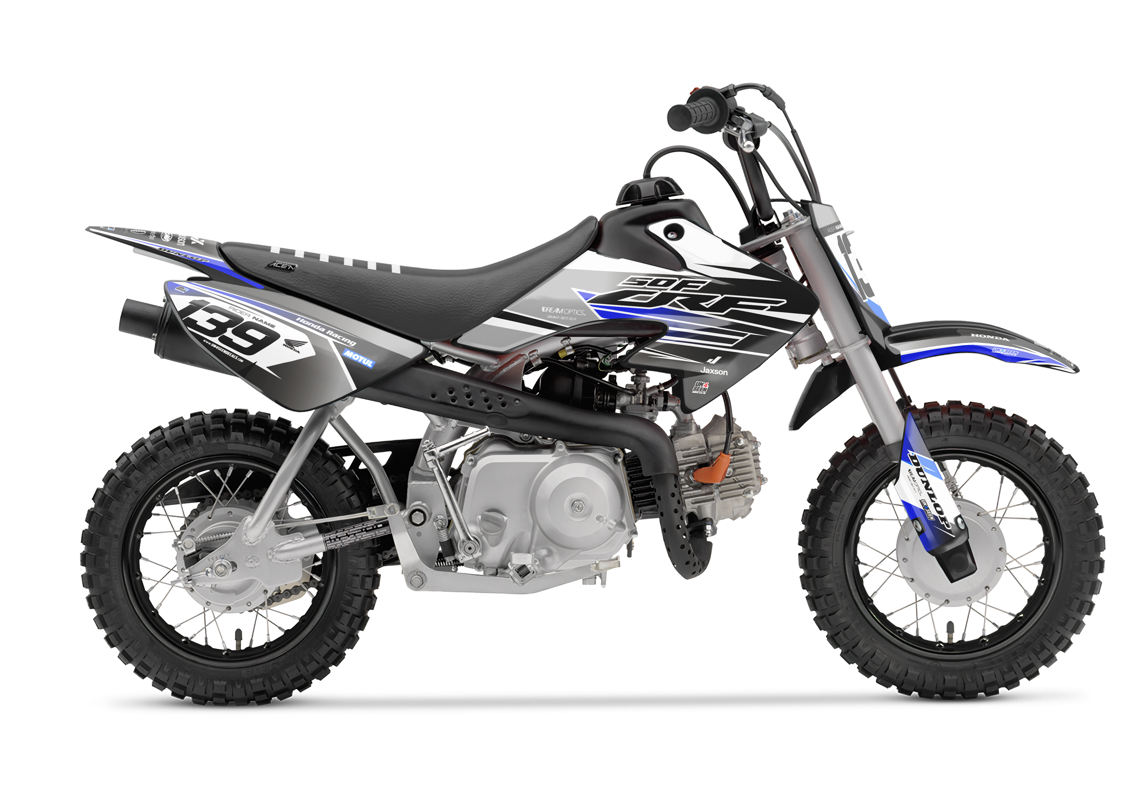 Crf50 Graphics Kit - Wings Blue
