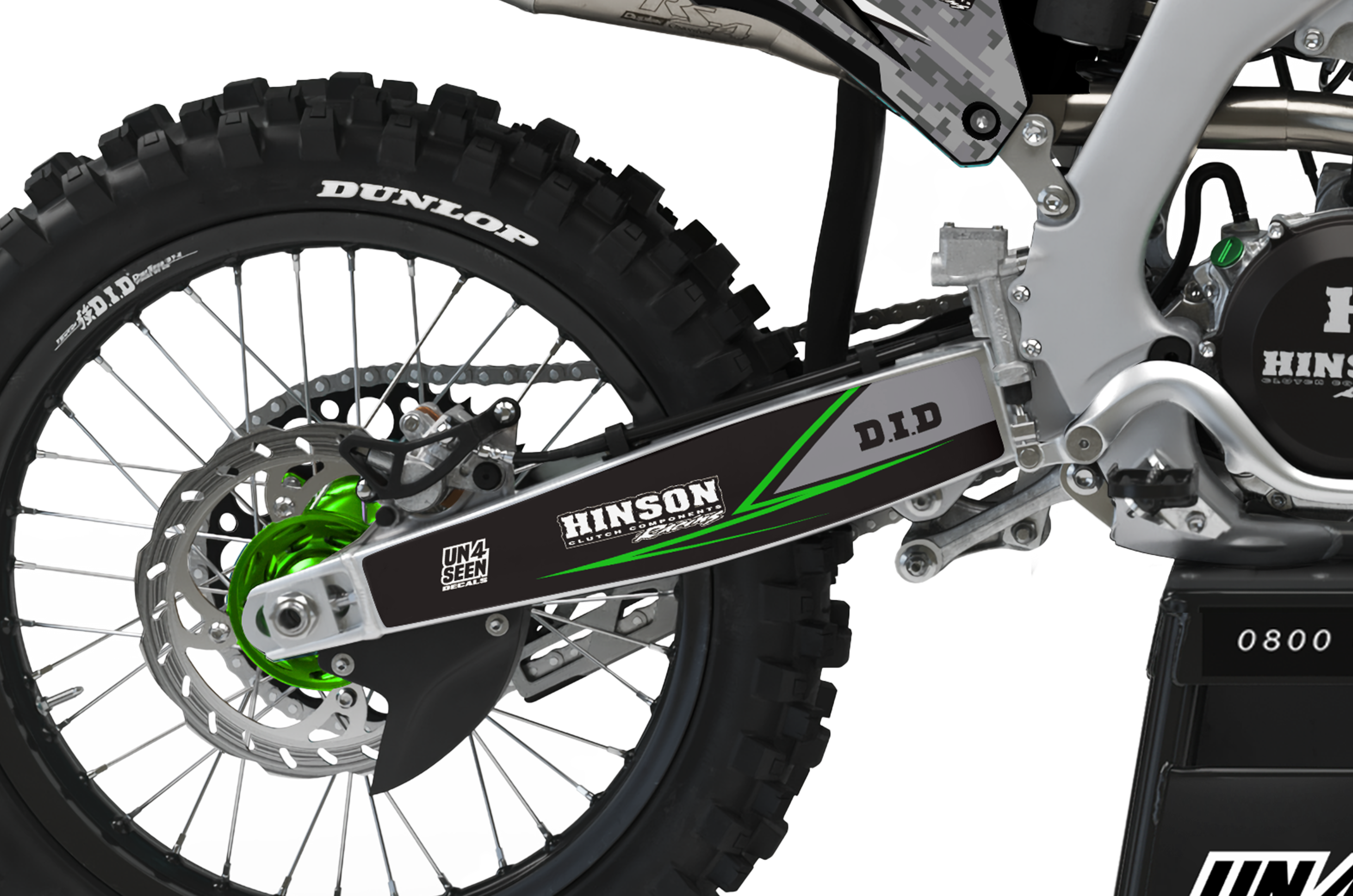 Kawasaki Graphics Kit - Robotic Green