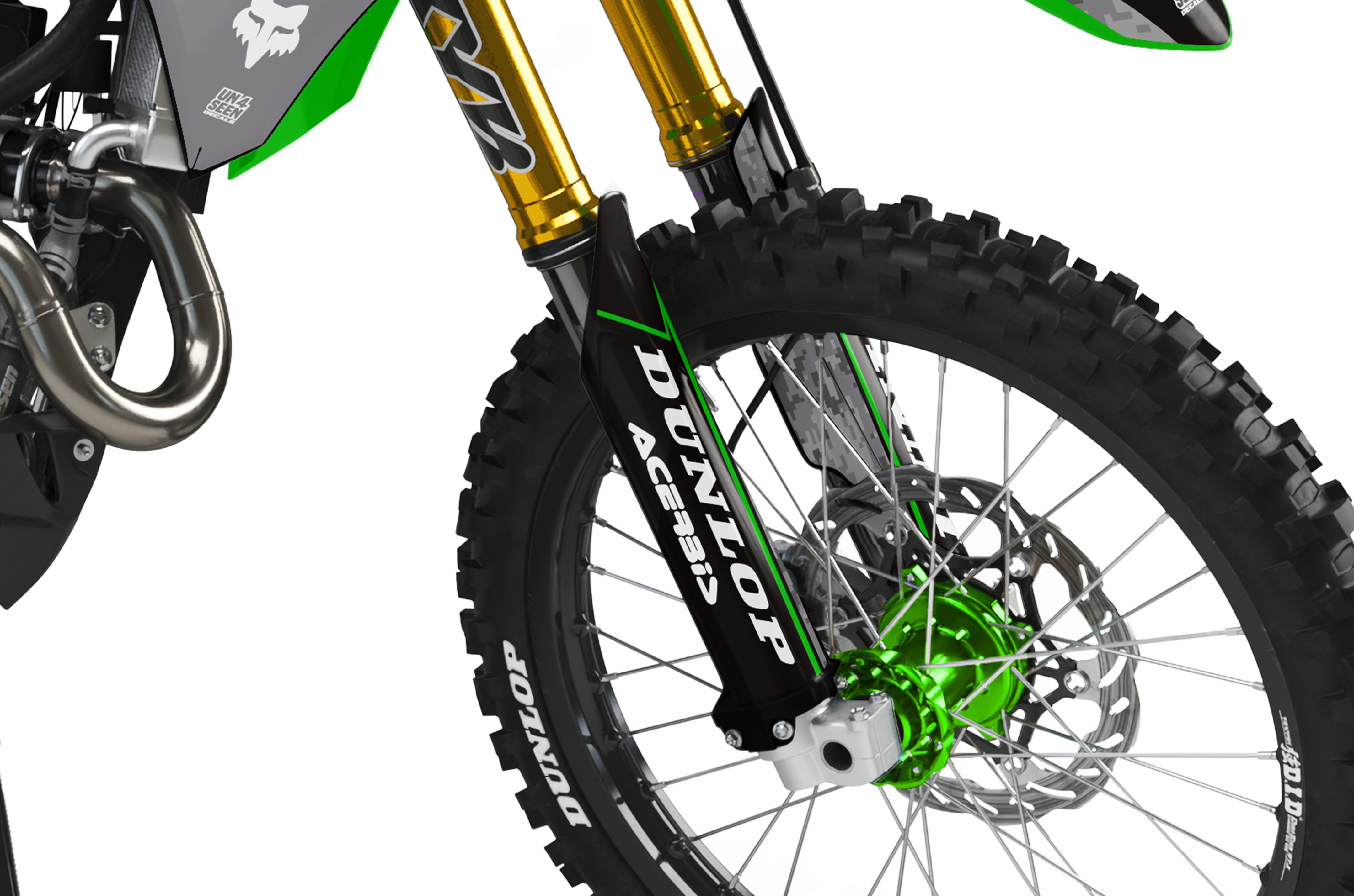 Kawasaki Graphics Kit - Robotic Green