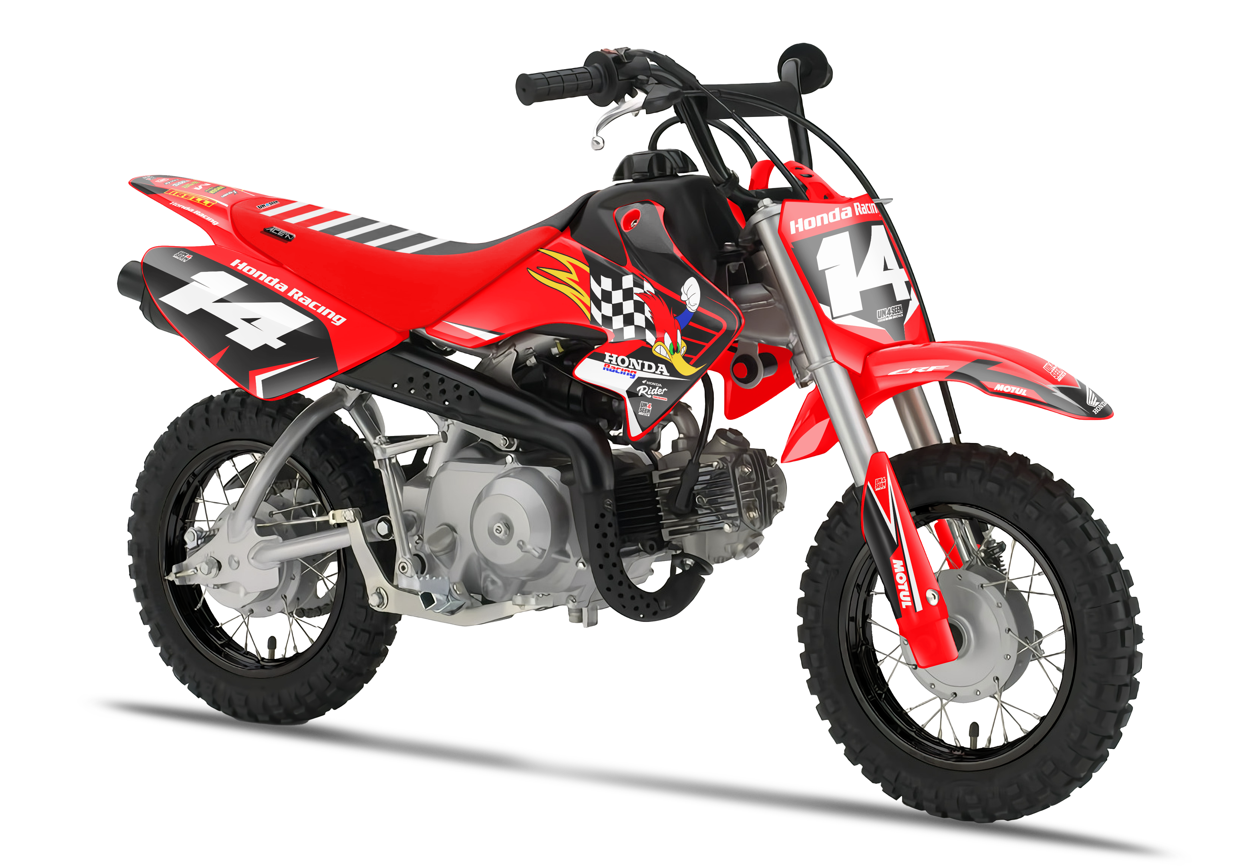 Crf50 Graphics Kit - Racing Woody