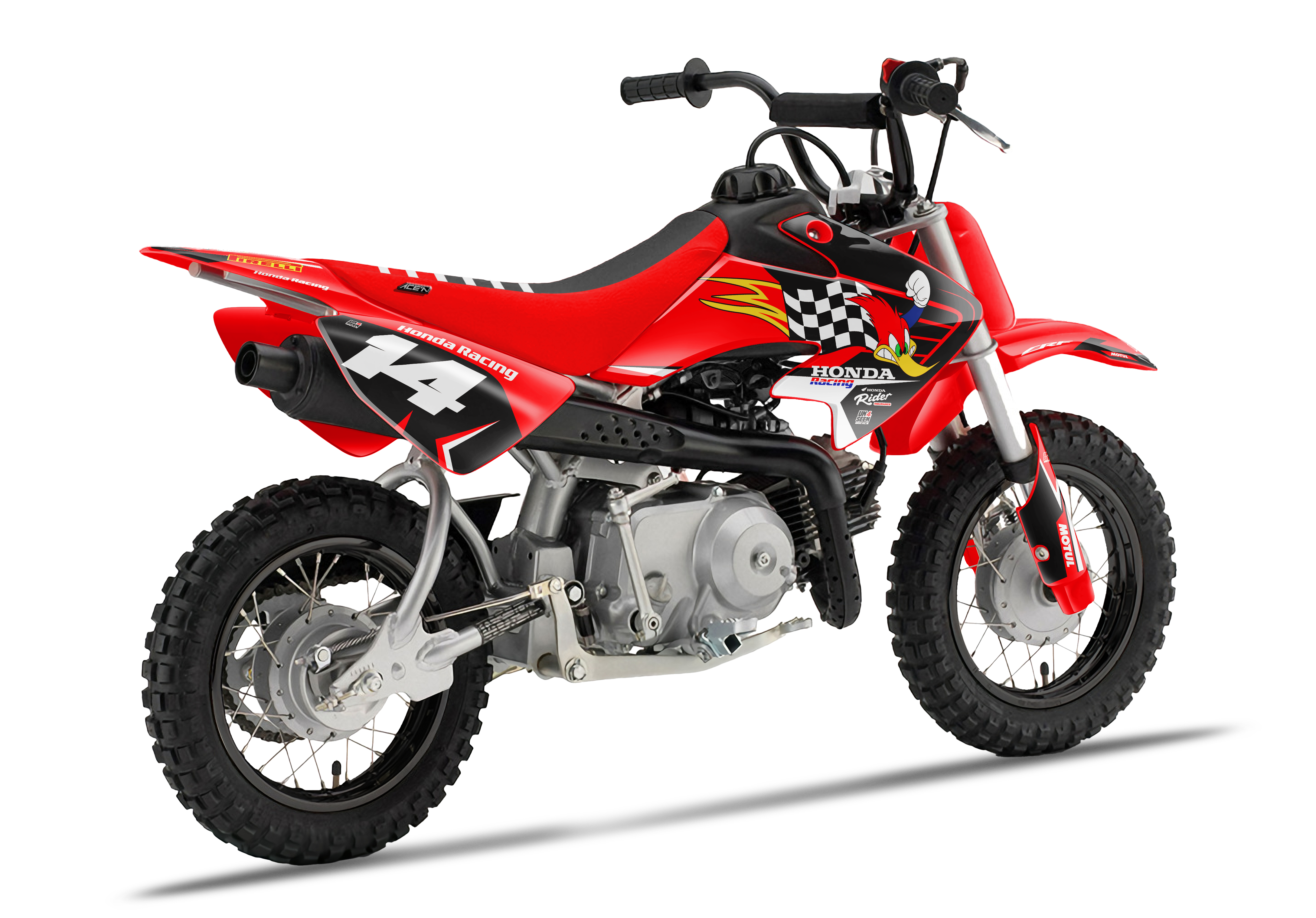 Crf50 Graphics Kit - Racing Woody