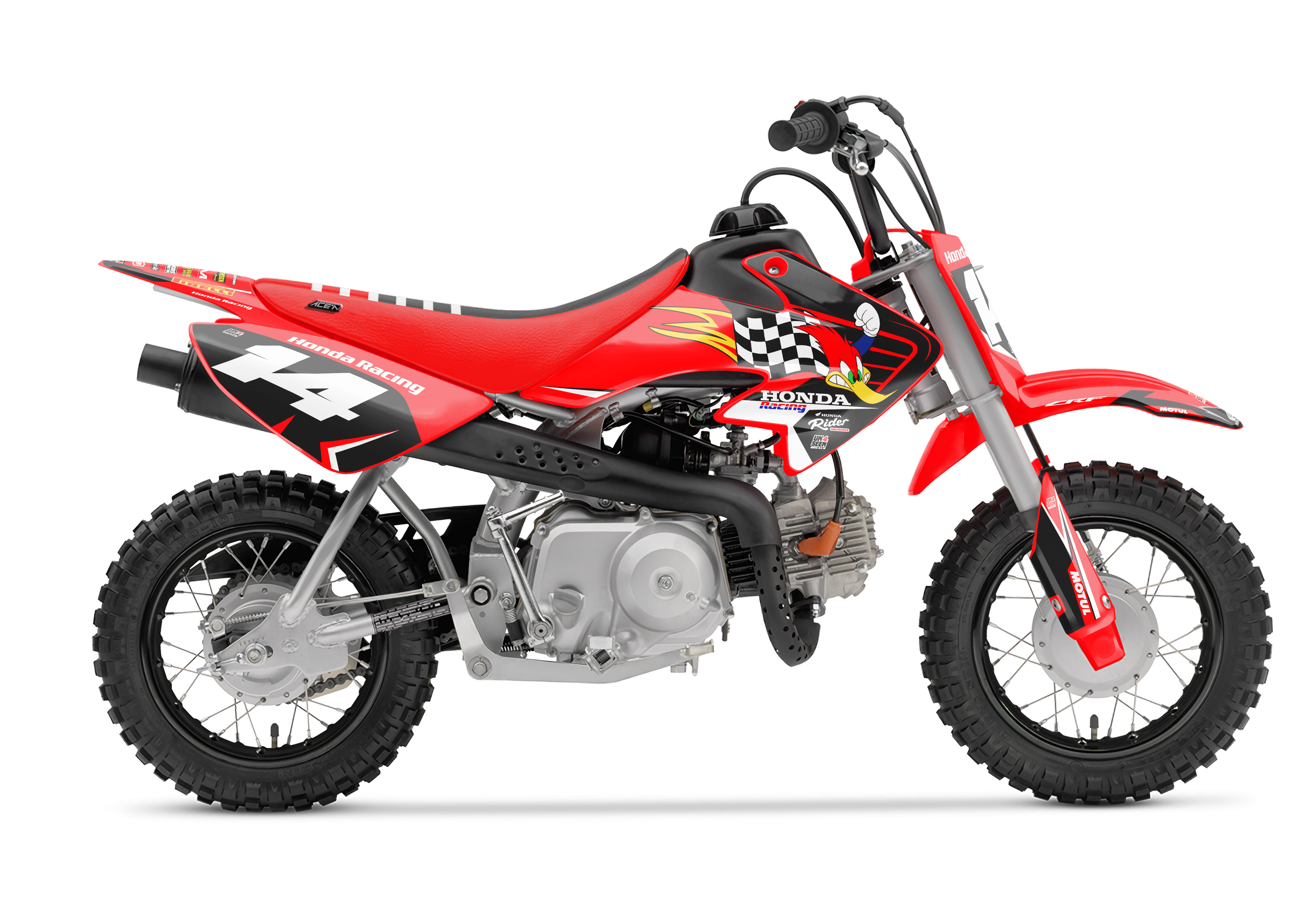 Crf50 Graphics Kit - Racing Woody