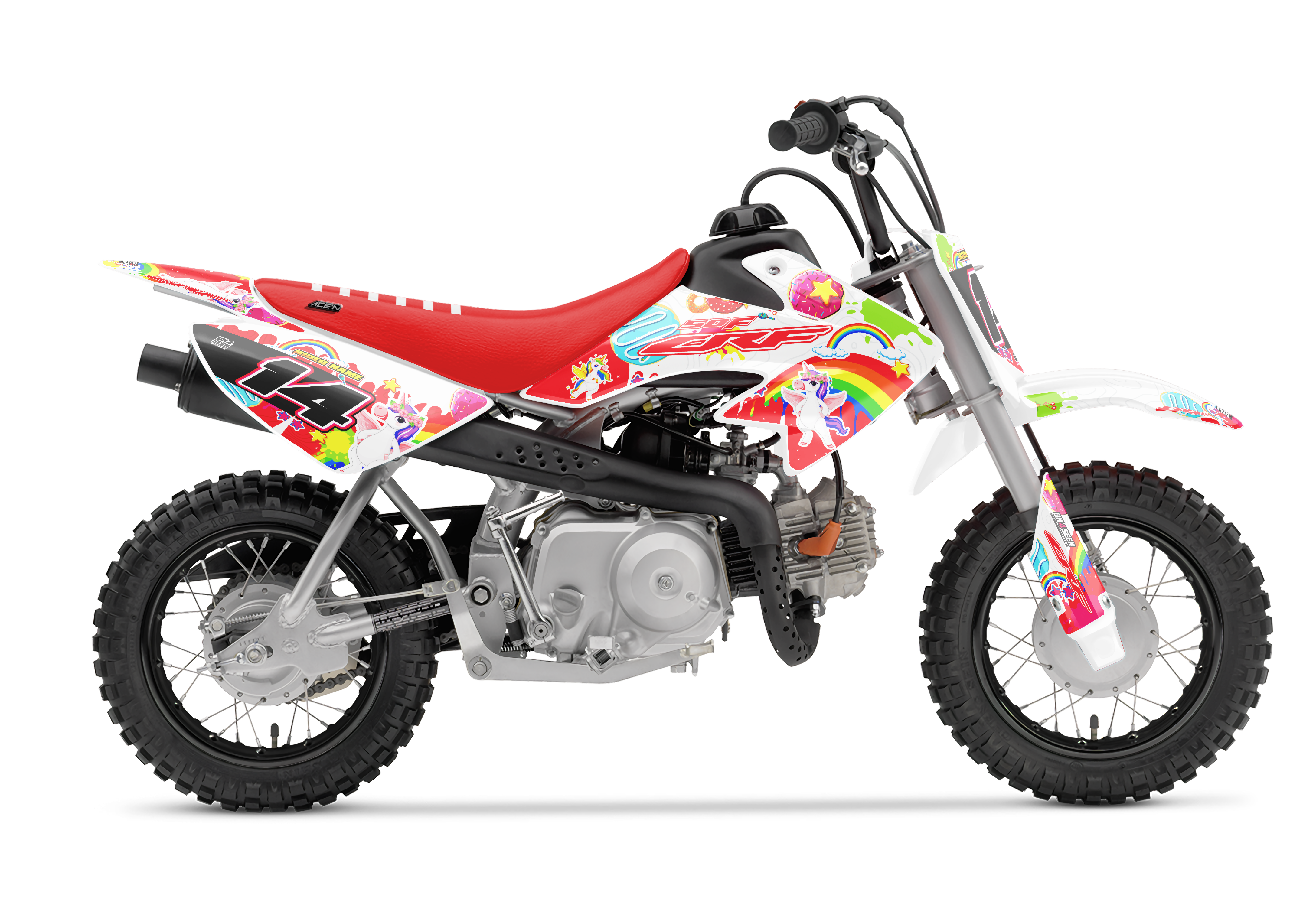 Honda Crf50 Graphics Kit - Unicorn