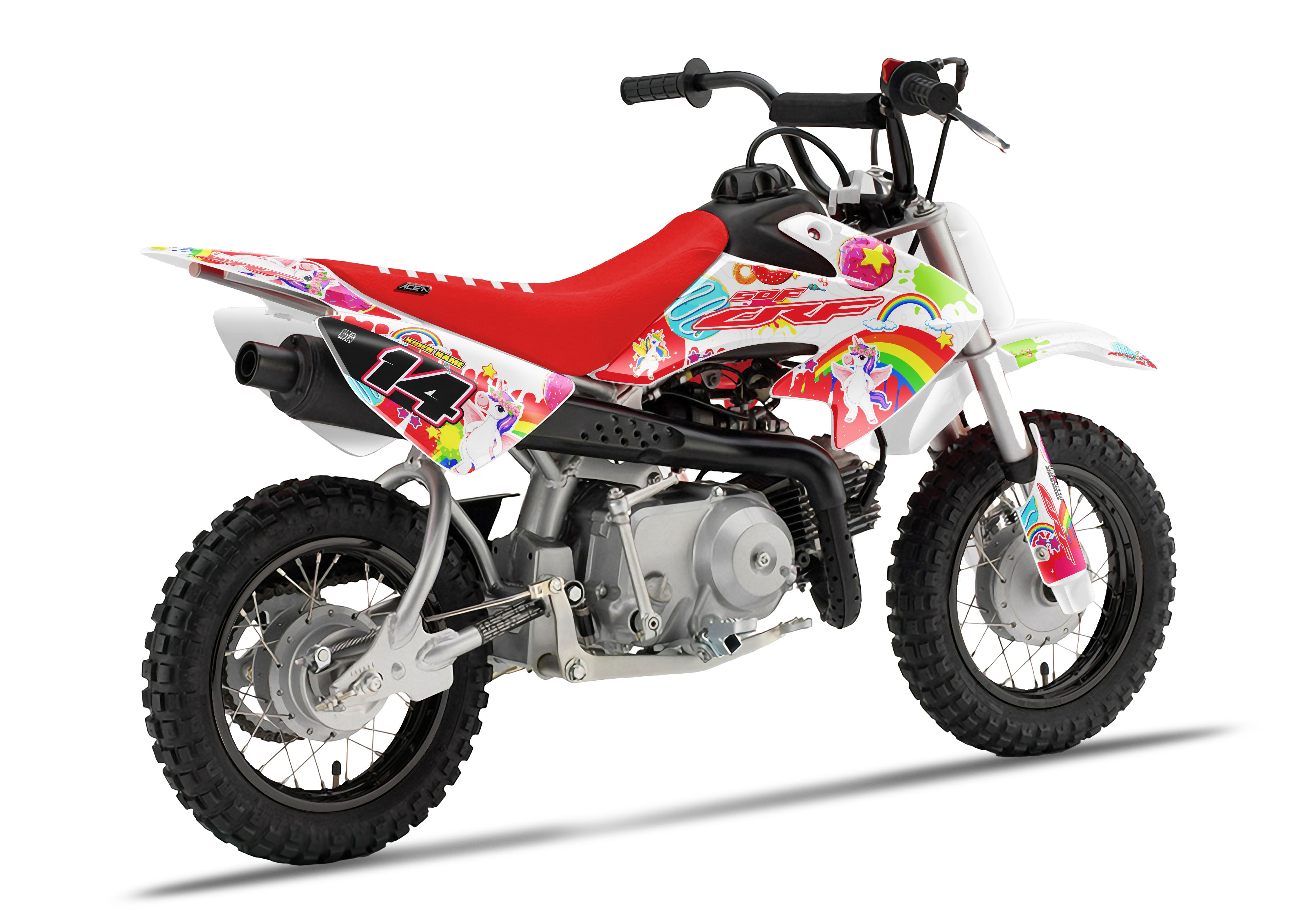 Honda Crf50 Graphics Kit - Unicorn