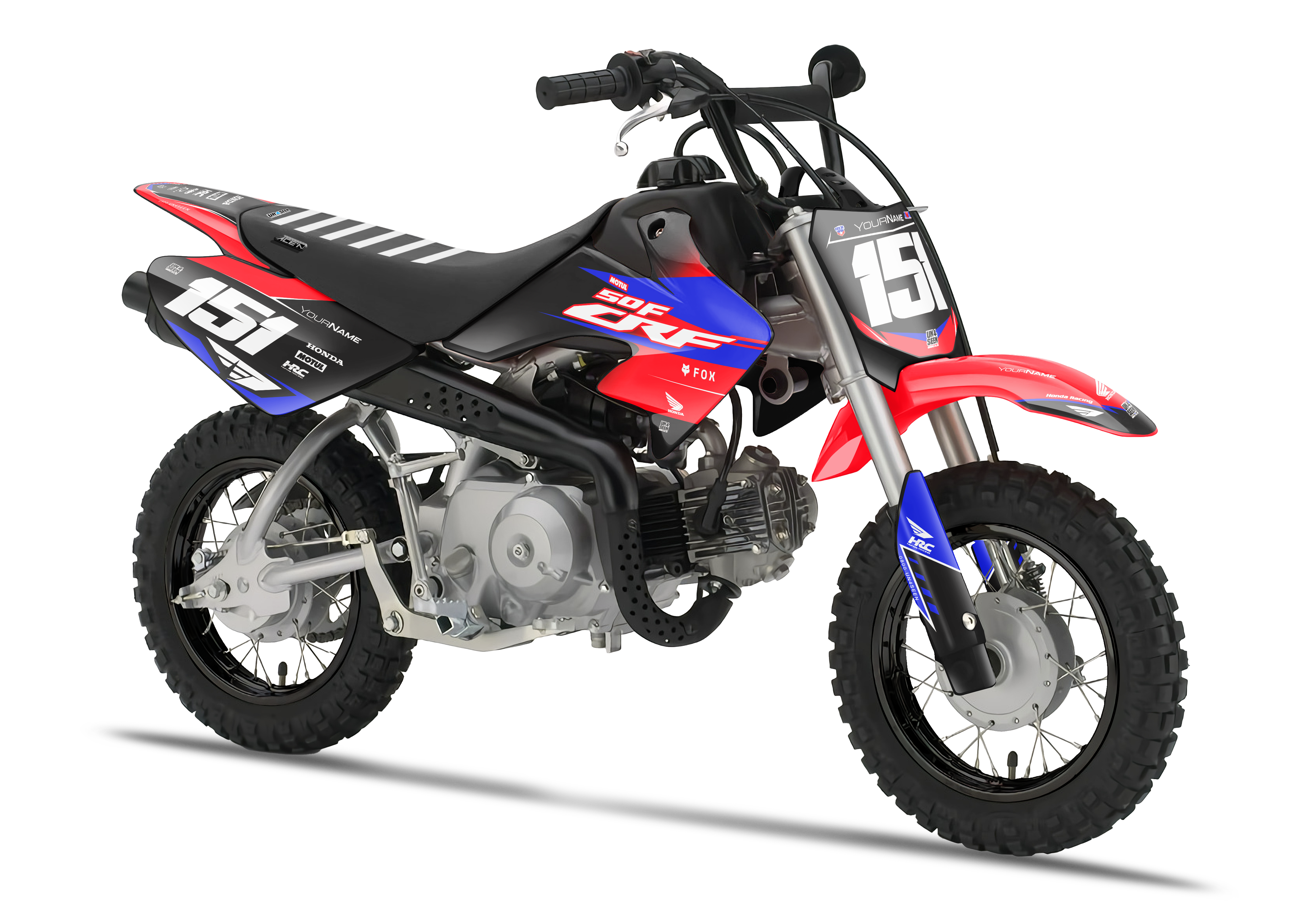 Crf50 Graphics Kit - Spider Blue