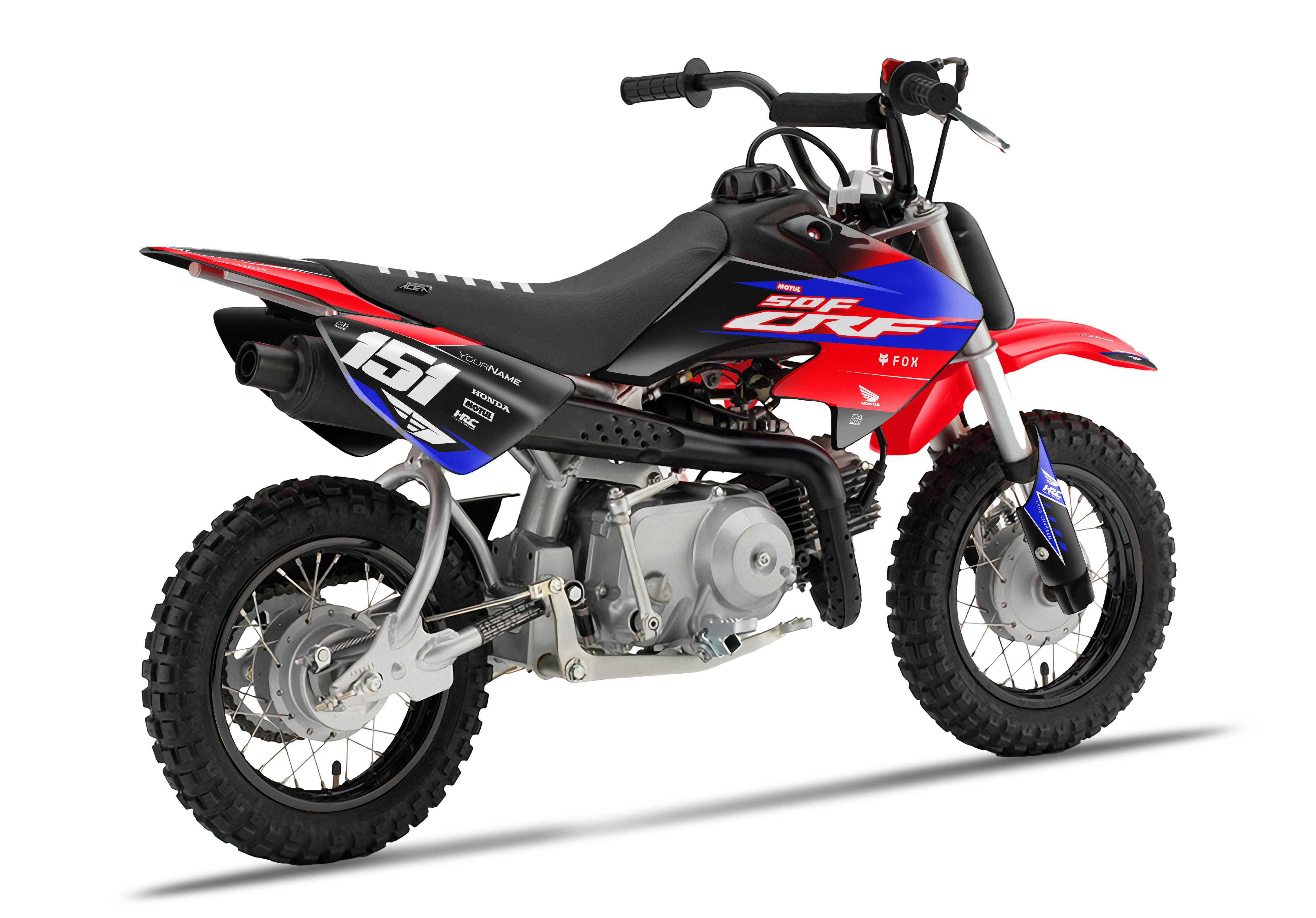 Crf50 Graphics Kit - Spider Blue