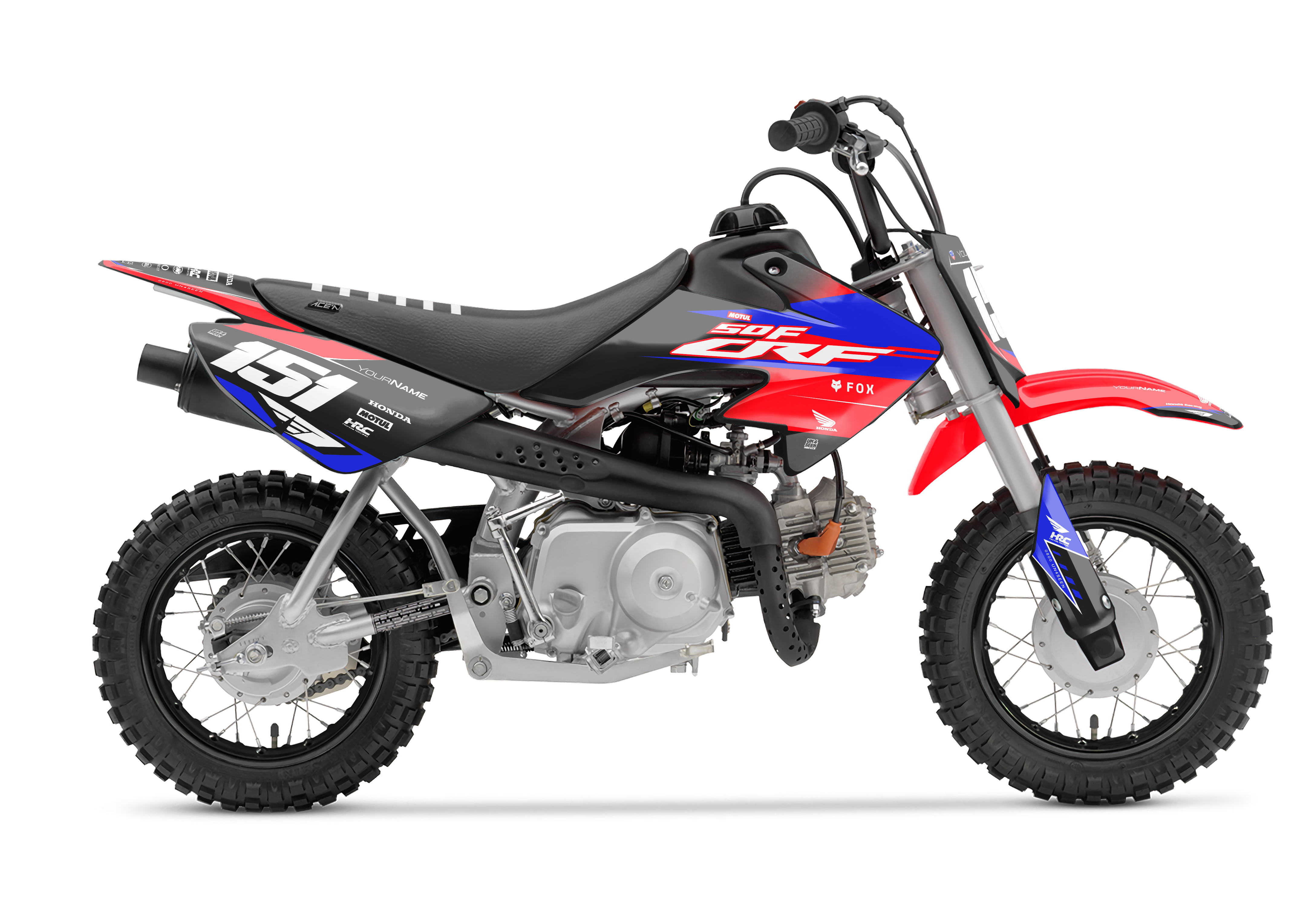 Crf50 Graphics Kit - Spider Blue