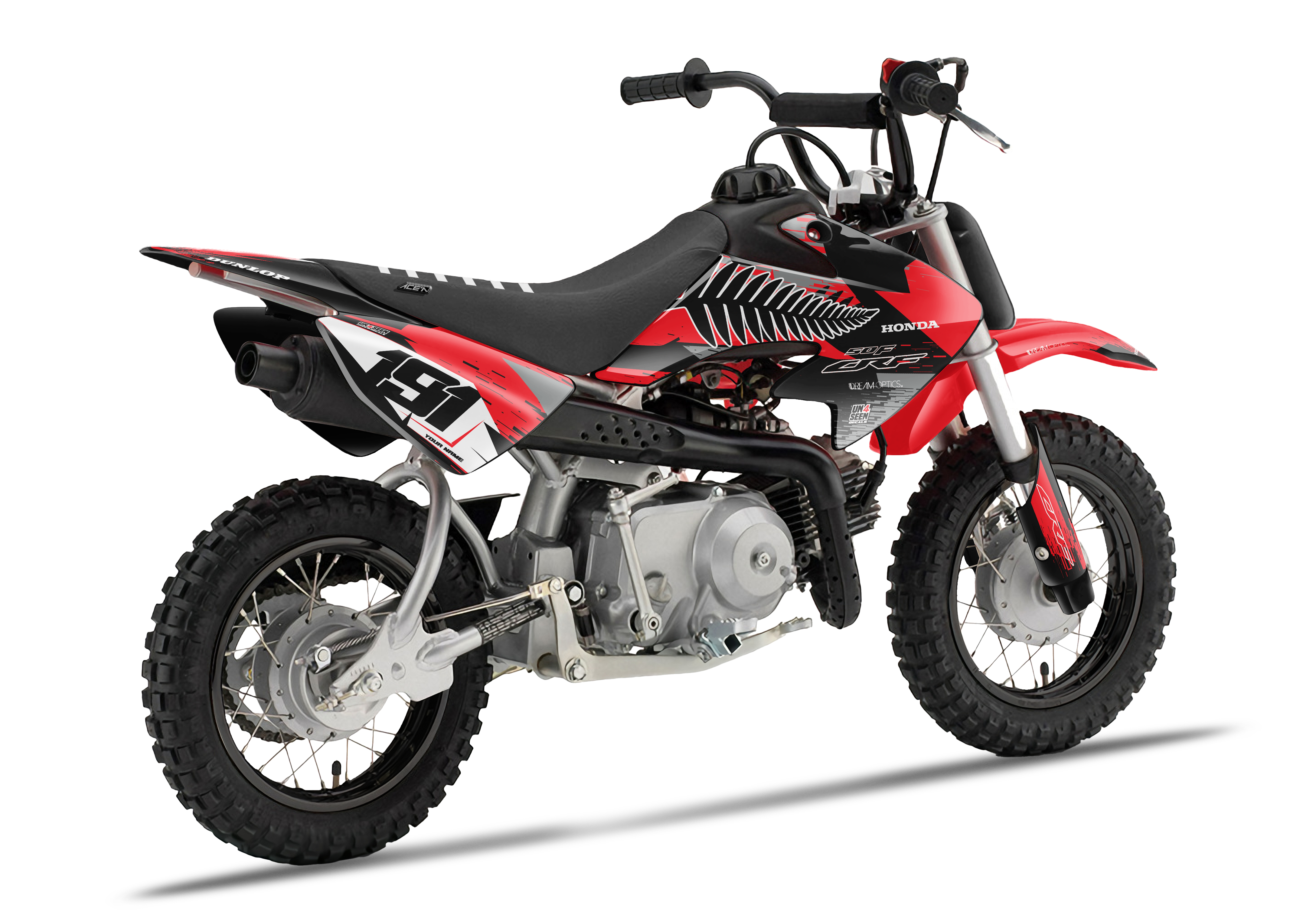 Honda Crf50 Graphics Kit - Fern