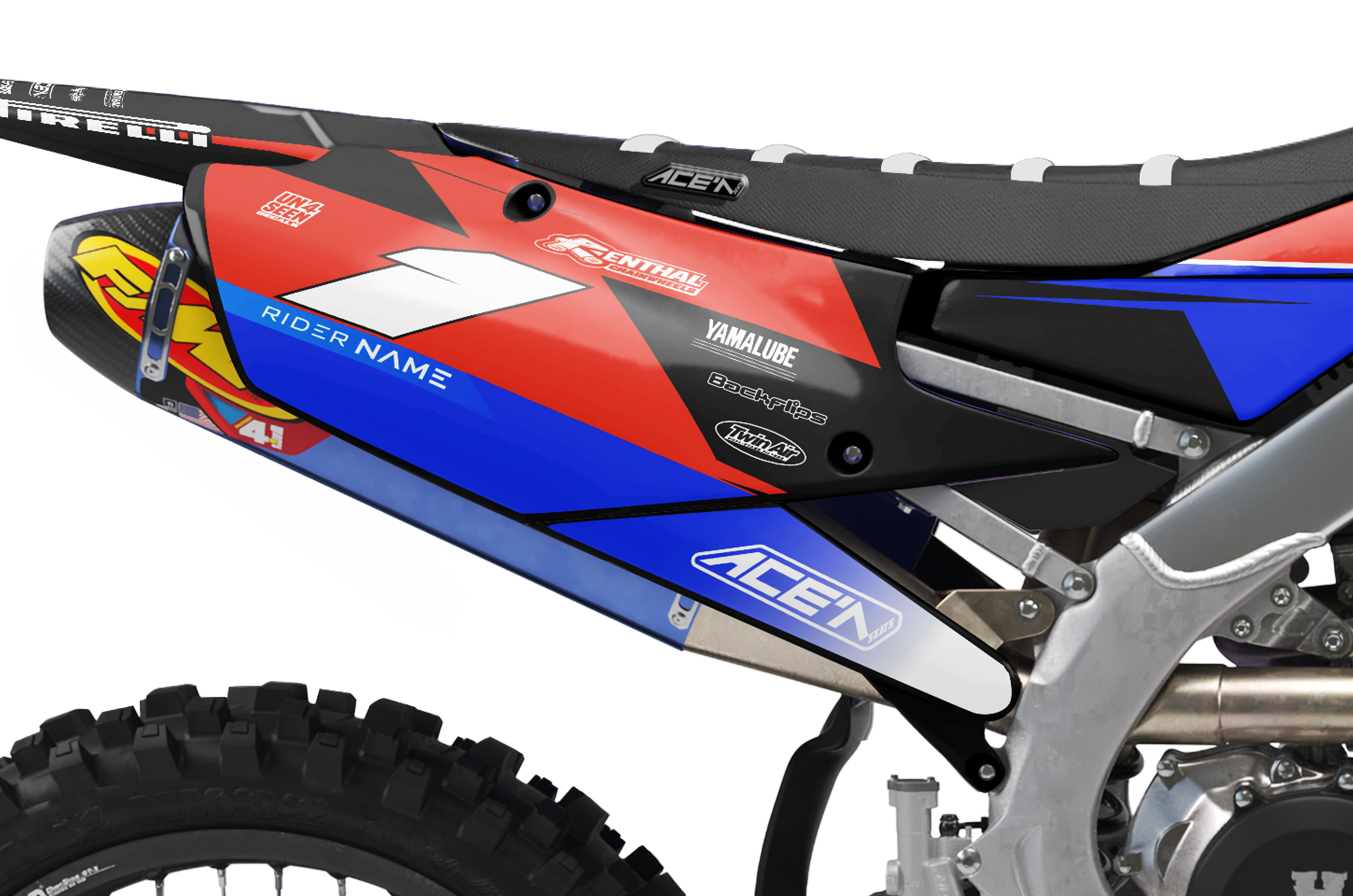 Yamaha Graphics Kit - Yamalube Red