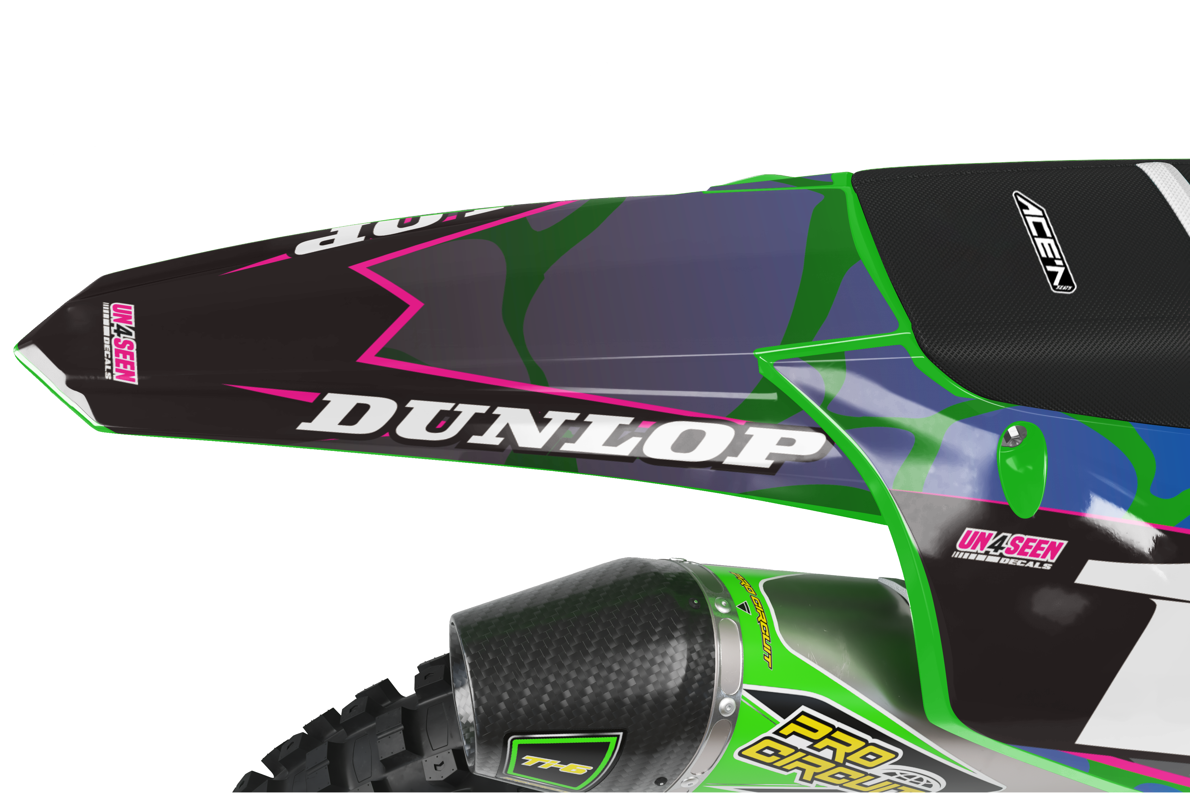 Kawasaki Graphics Kit - Shock Pinks