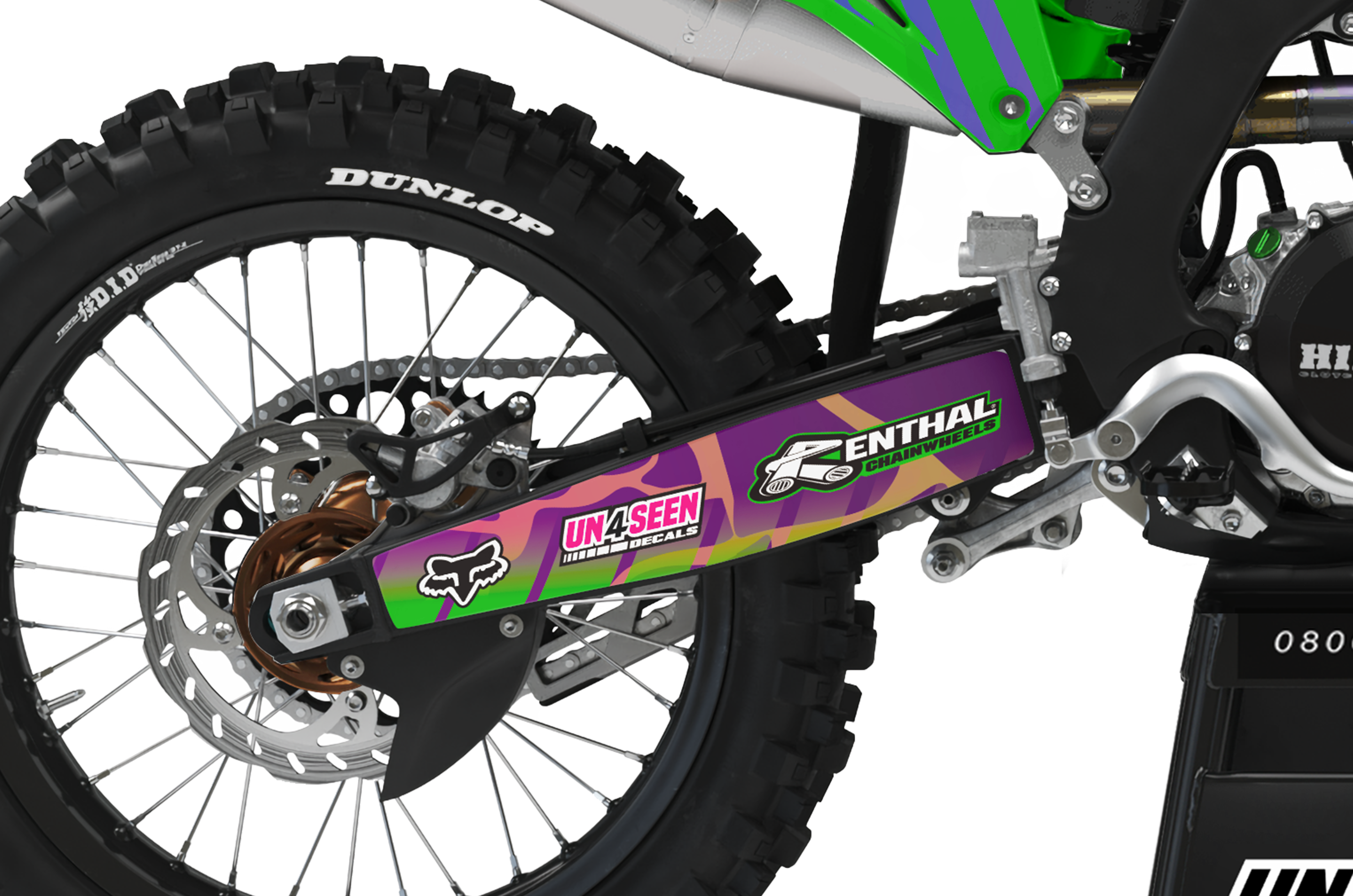 Kawasaki Graphics Kit - Shock Pinks