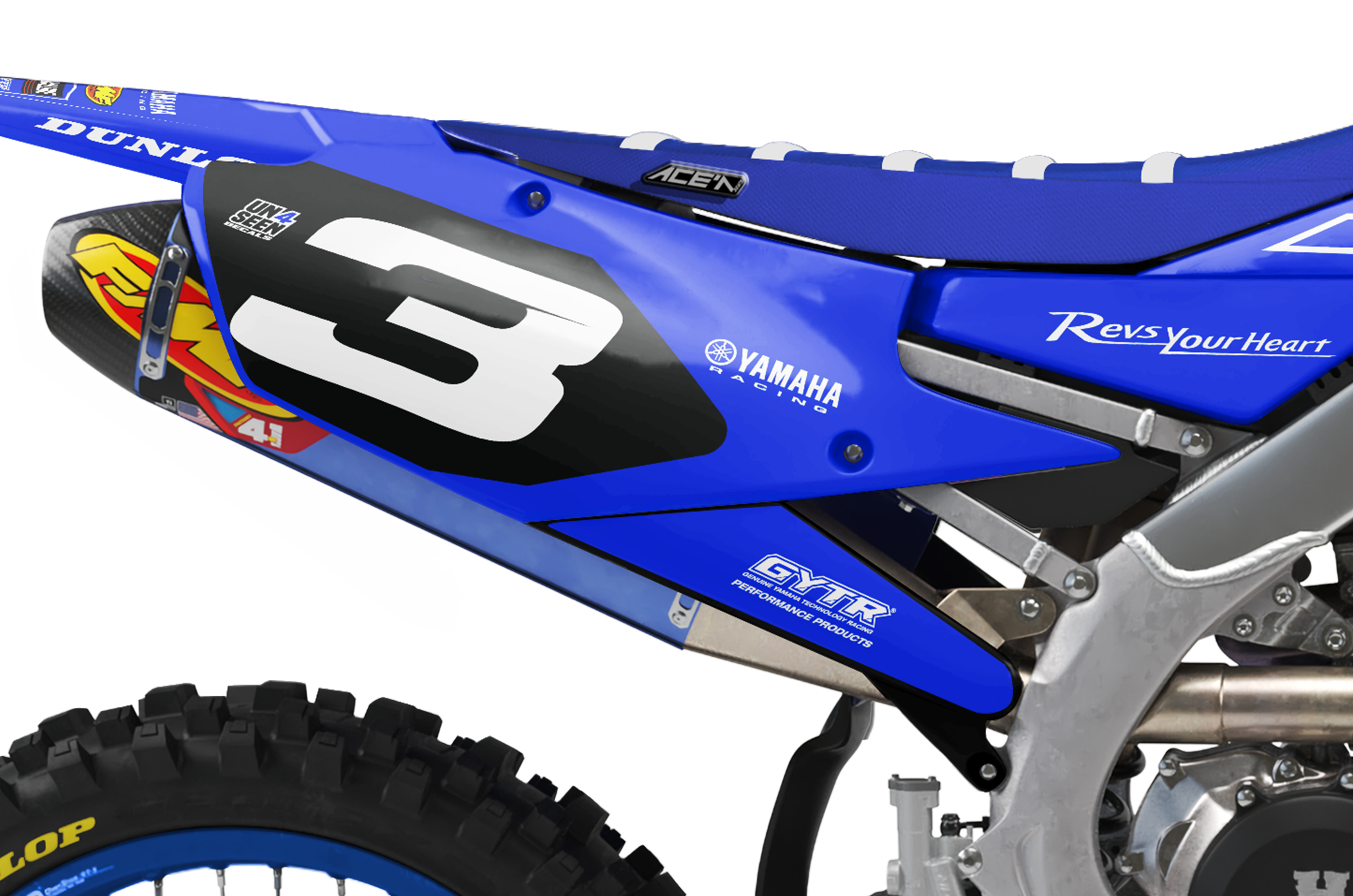 Yamaha Graphics Kit - Cela Blue