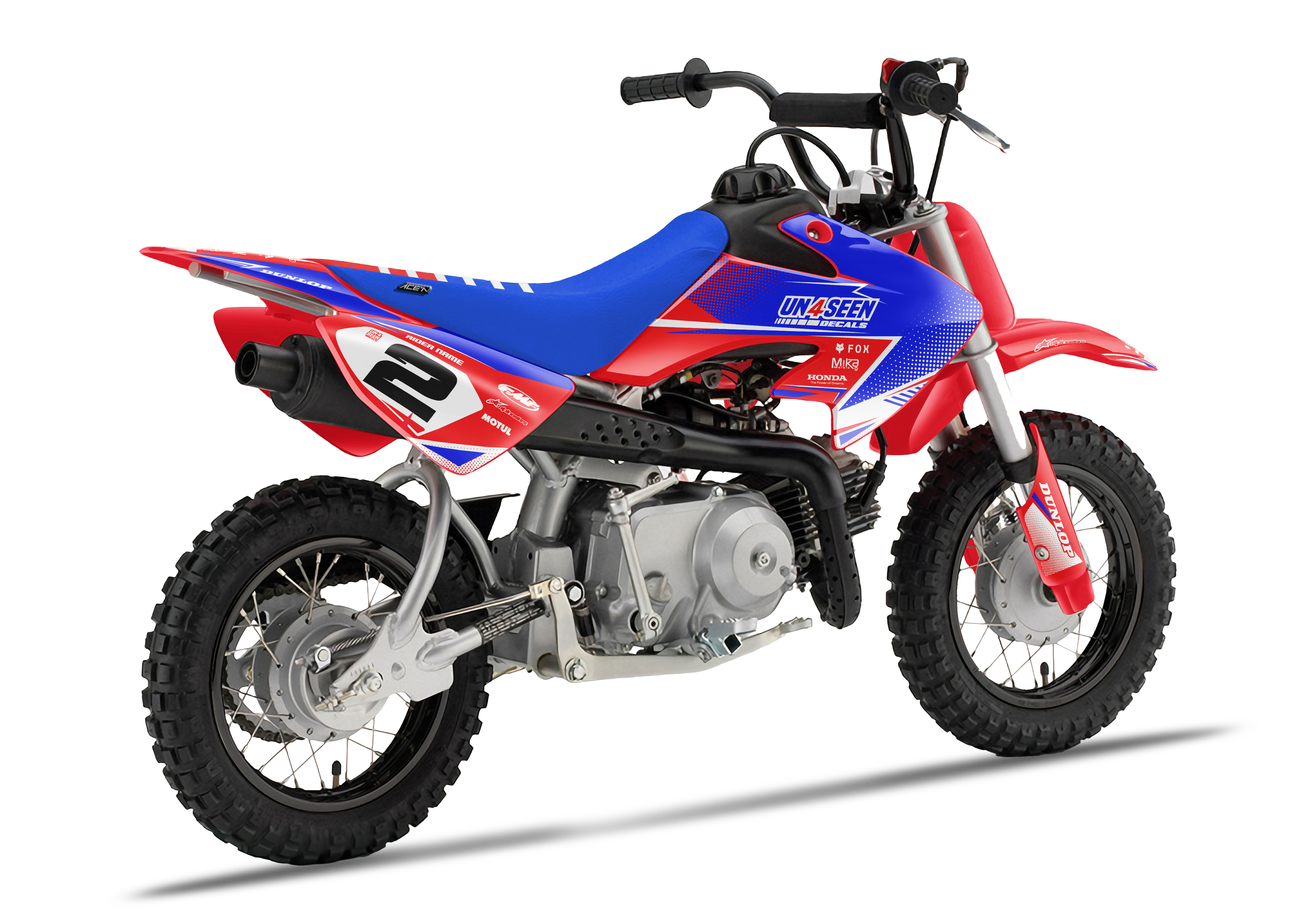 Crf50 Graphics Kit - Hammer Blue