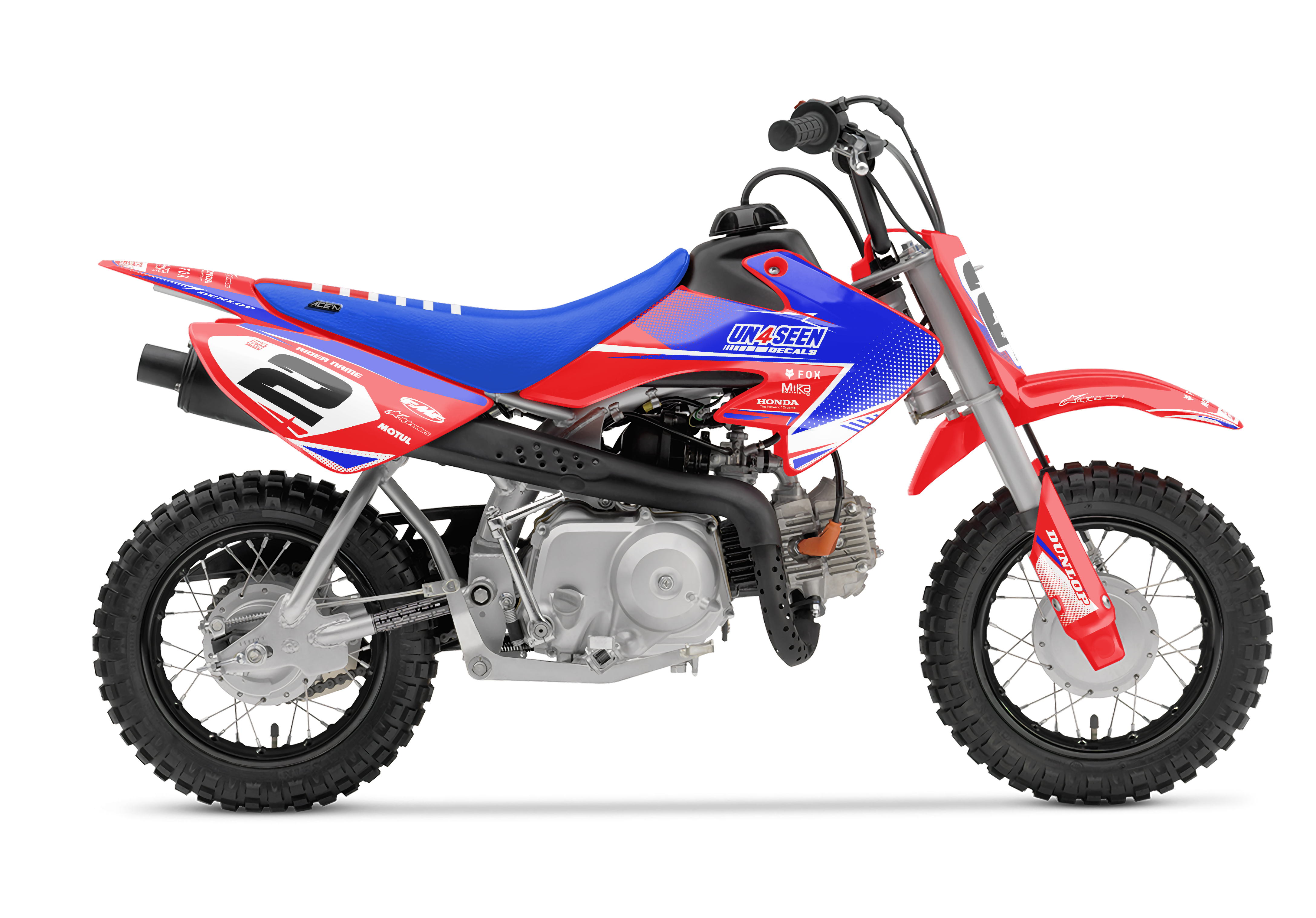 Crf50 Graphics Kit - Hammer Blue