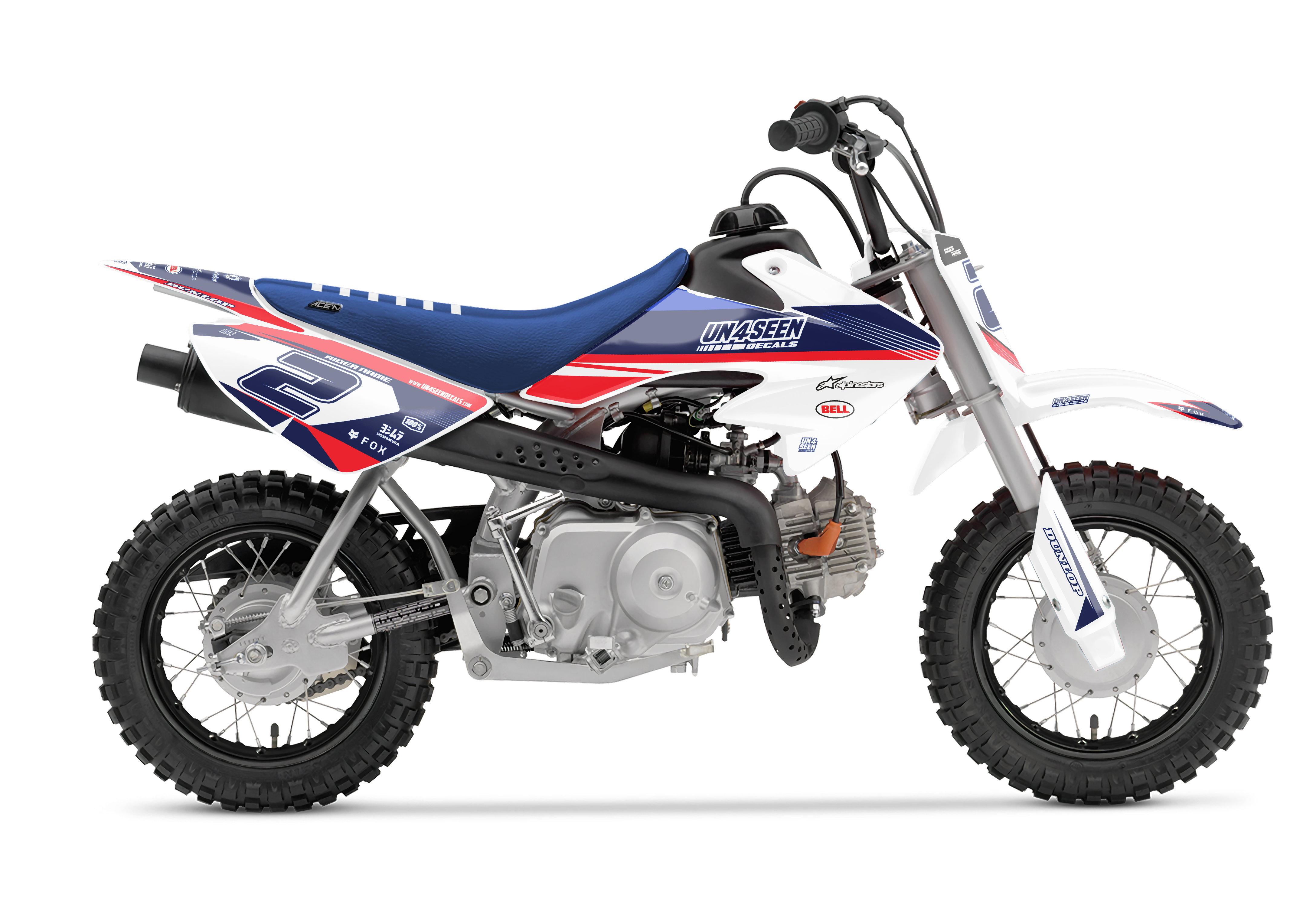 Crf50 Graphics Kit - Swimmers Red
