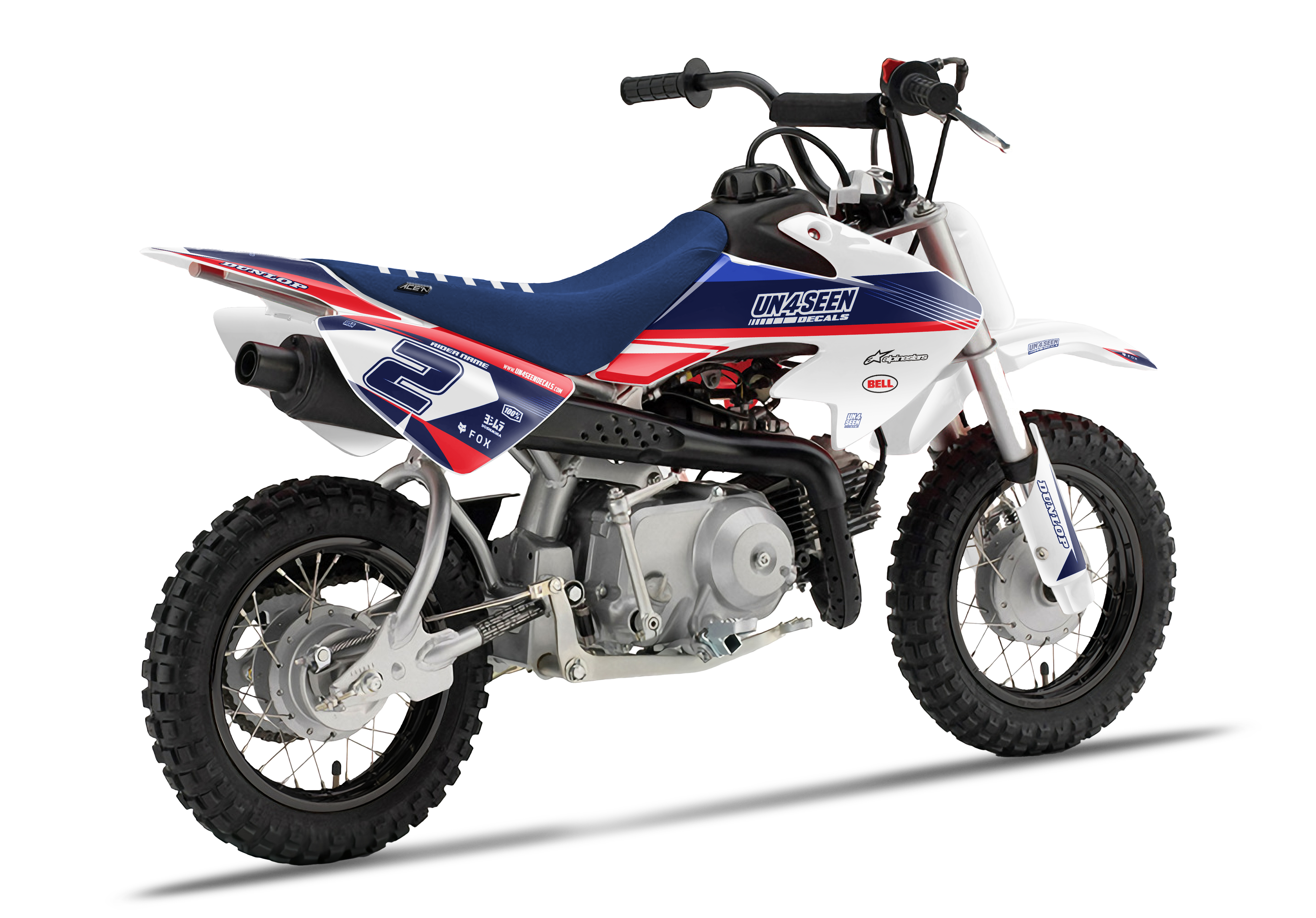 Crf50 Graphics Kit - Swimmers Red