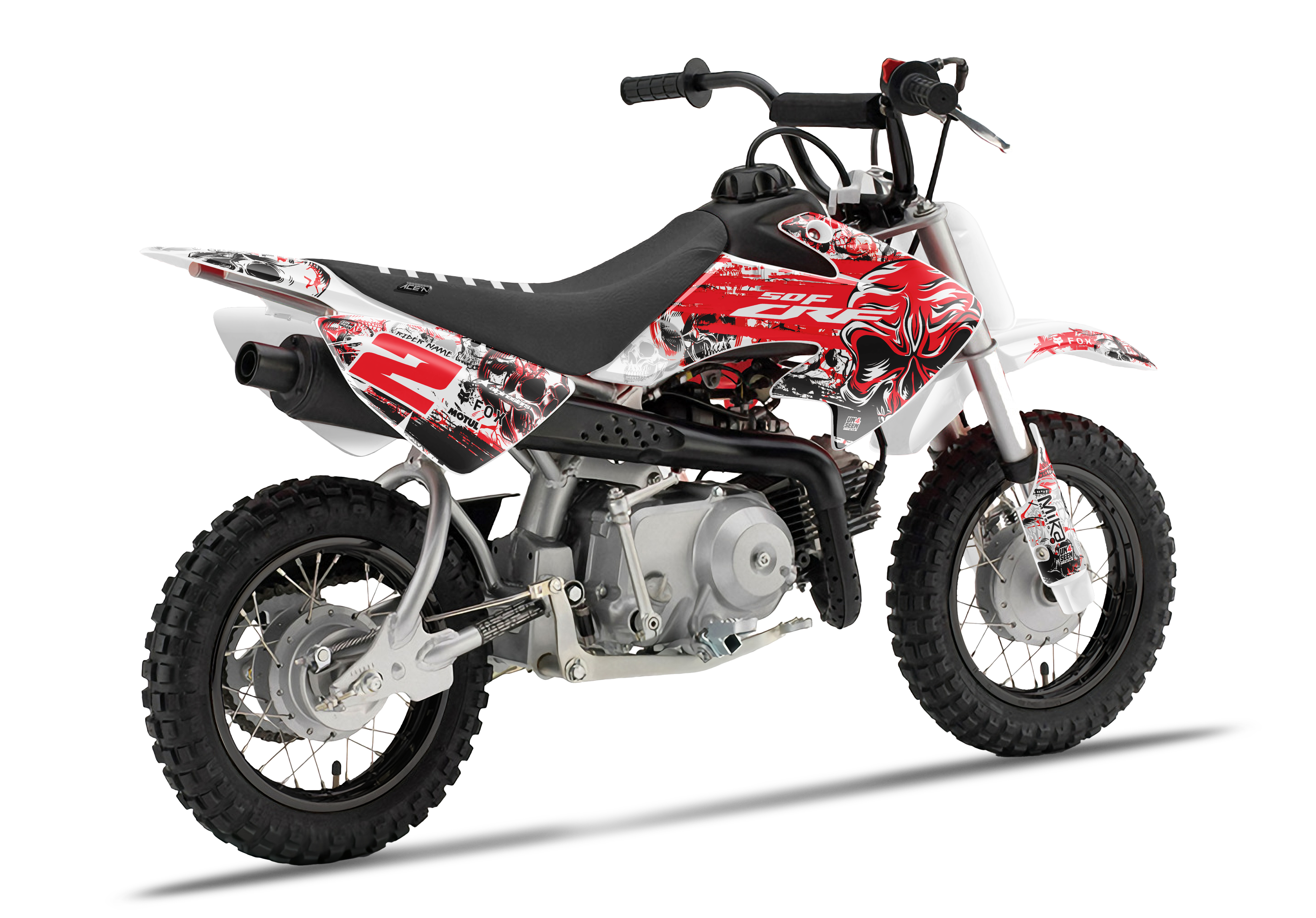 Crf50 Graphics Kit - Skulls & Speed