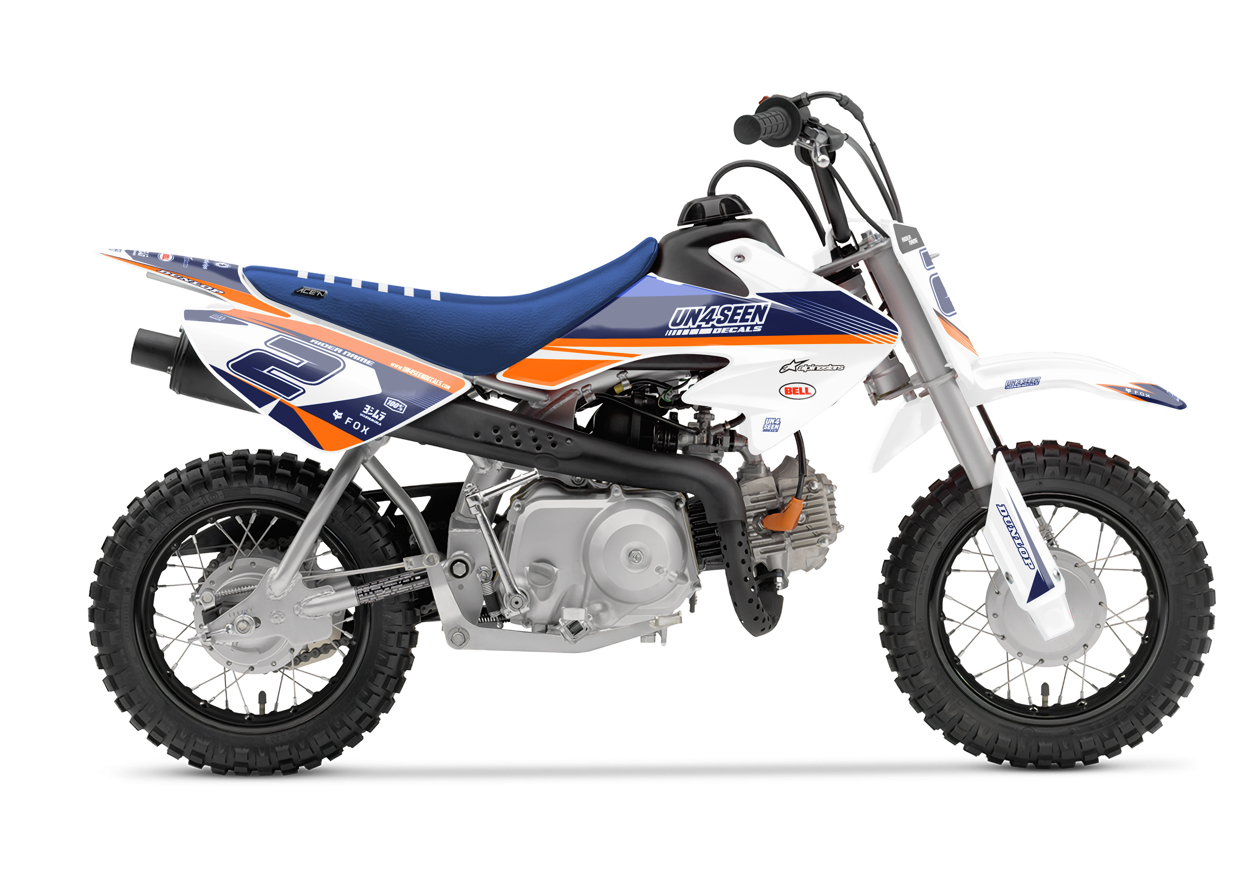 Crf50 Graphics Kit - Swimmers Orange