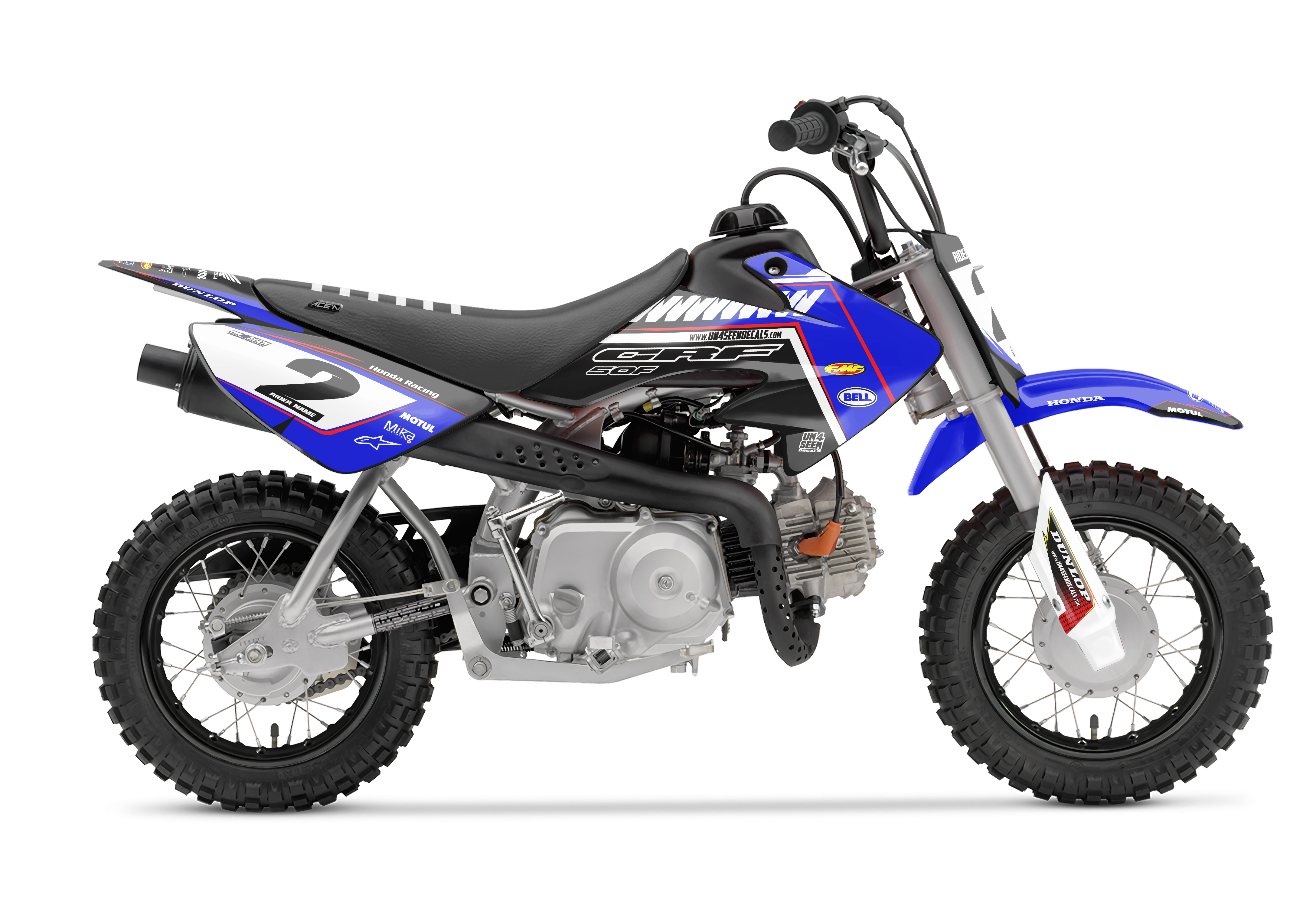 Crf50 Graphics Kit - Zip Blue