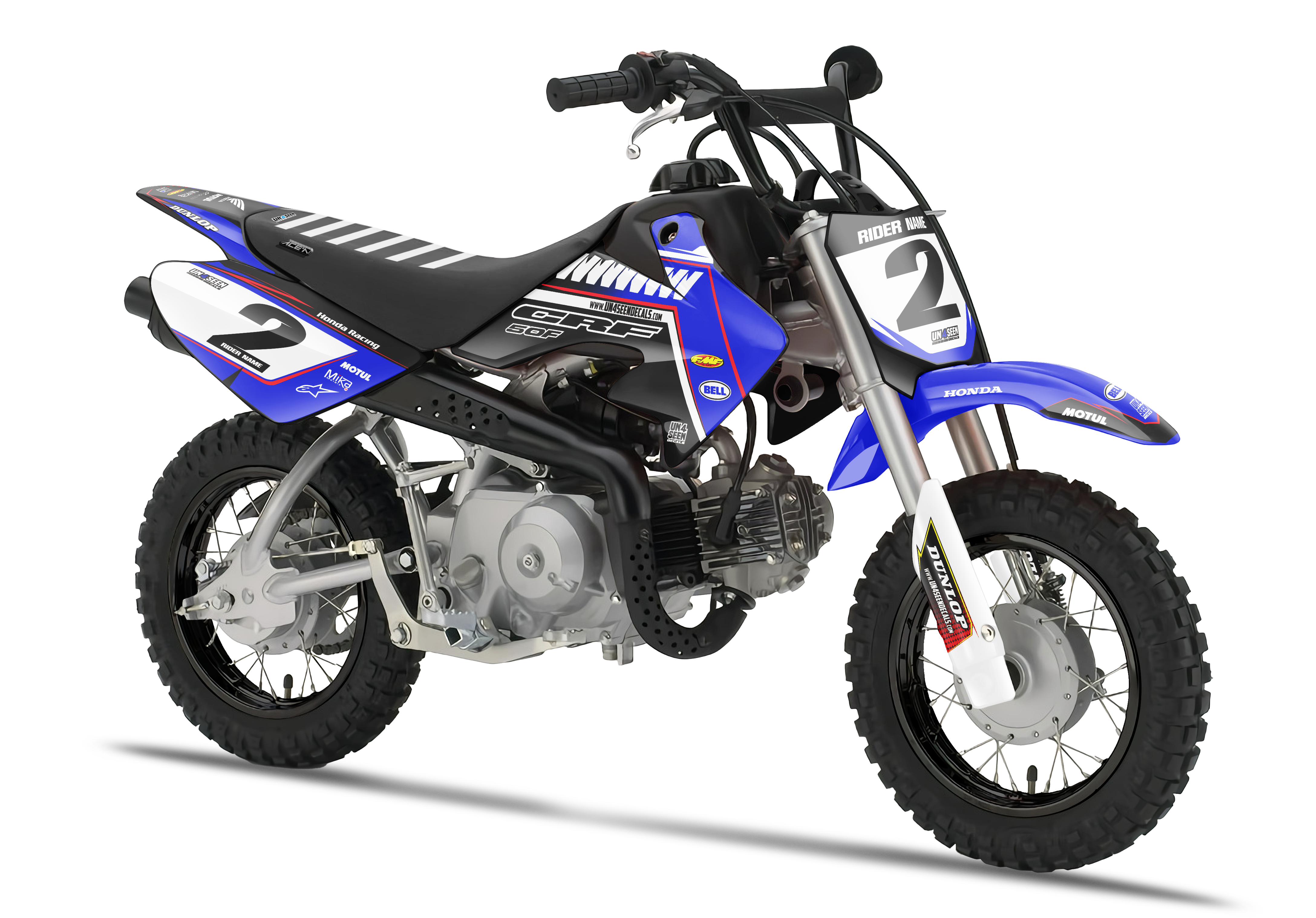 Crf50 Graphics Kit - Zip Blue