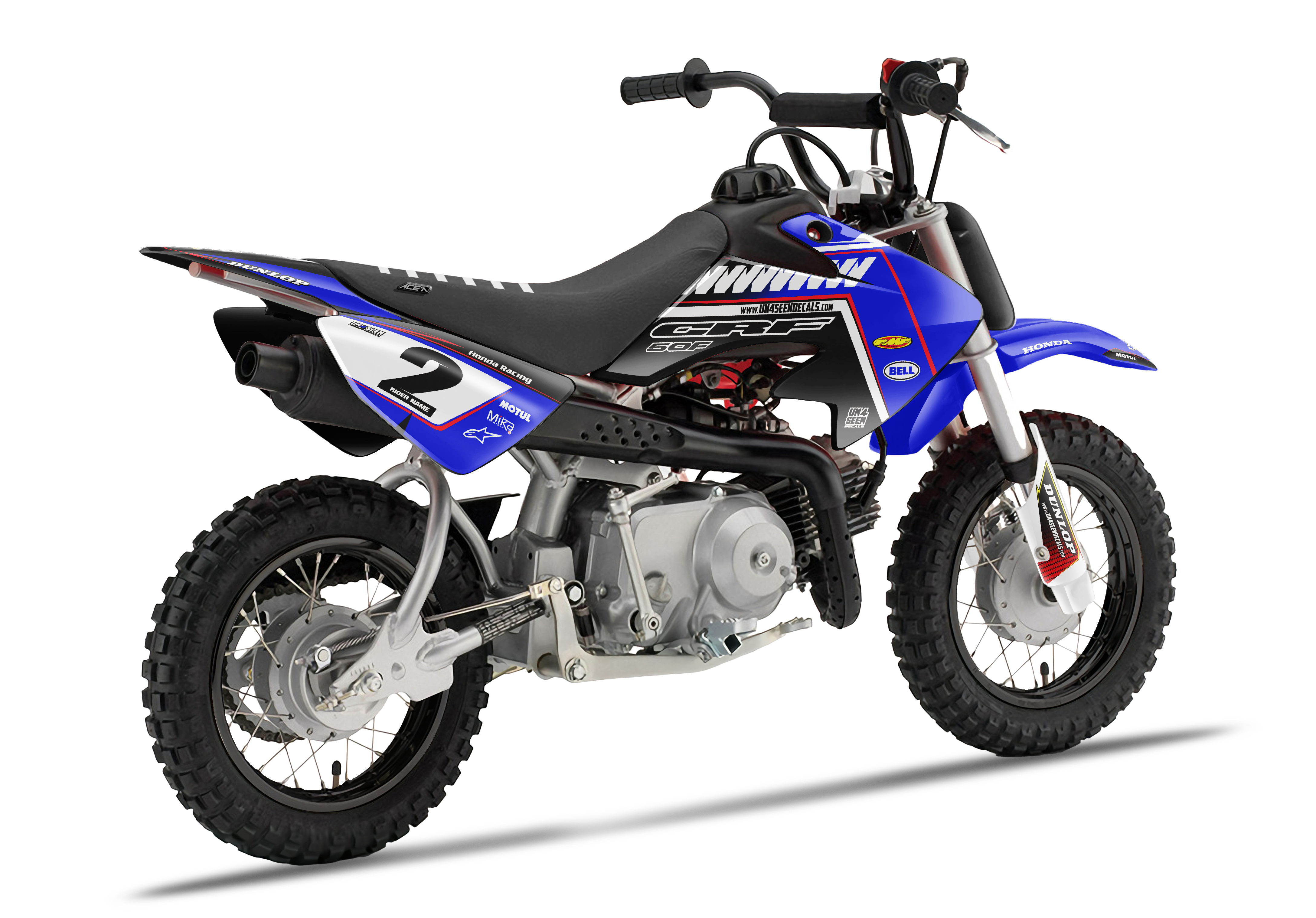 Crf50 Graphics Kit - Zip Blue