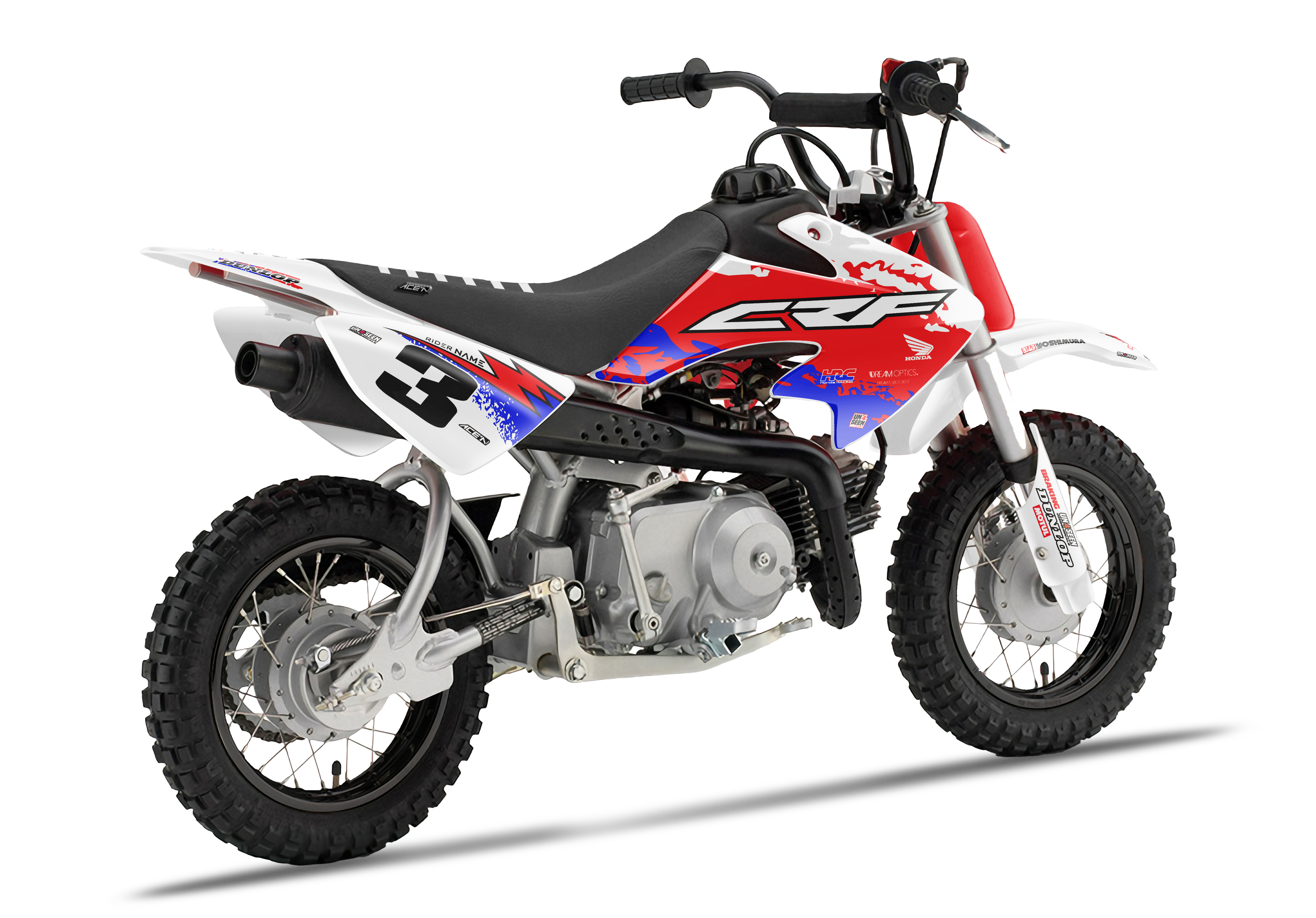 Crf50 Graphics Kit - Hazzy Red