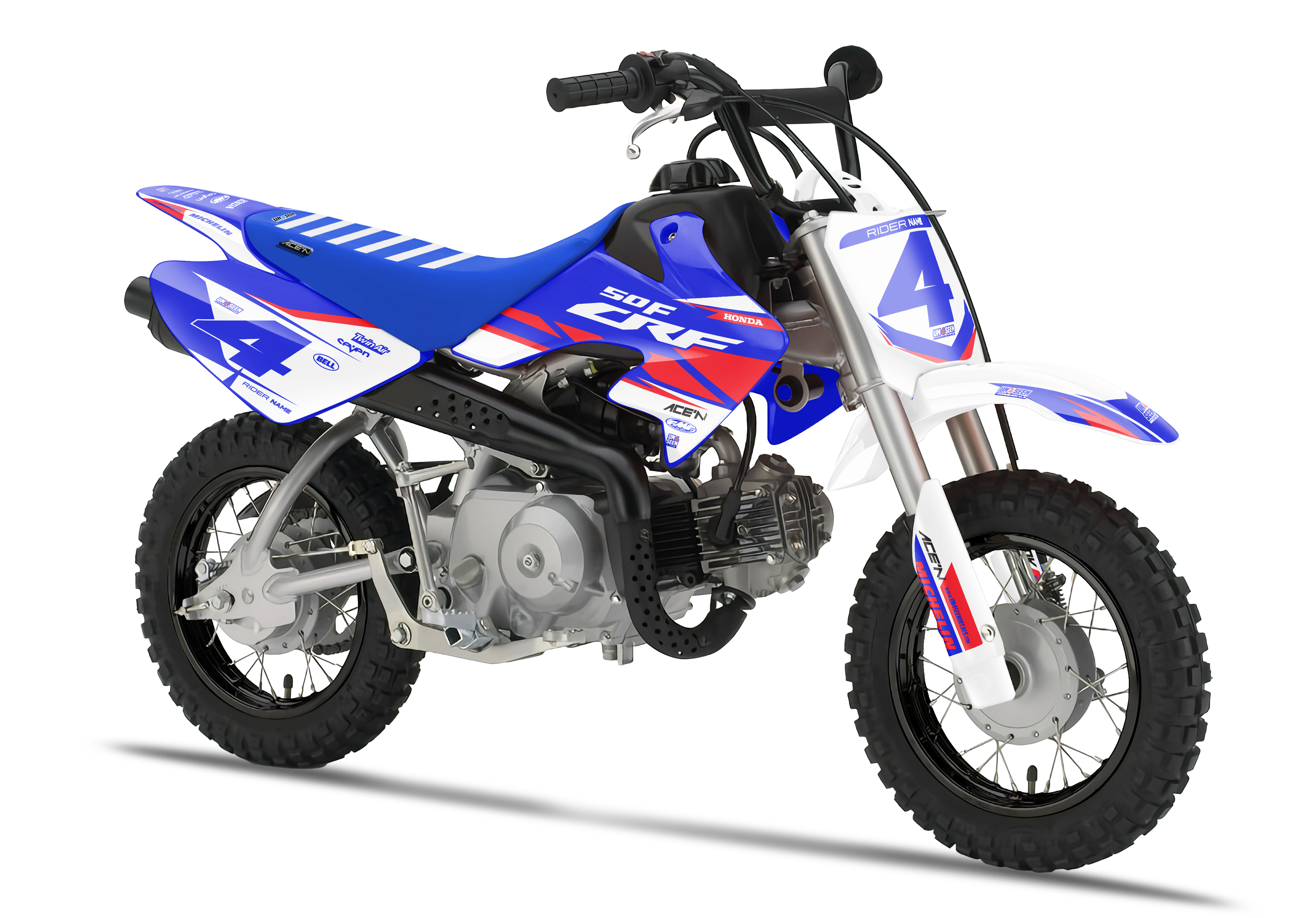 Crf50 Graphics Kit - Ceo Blue